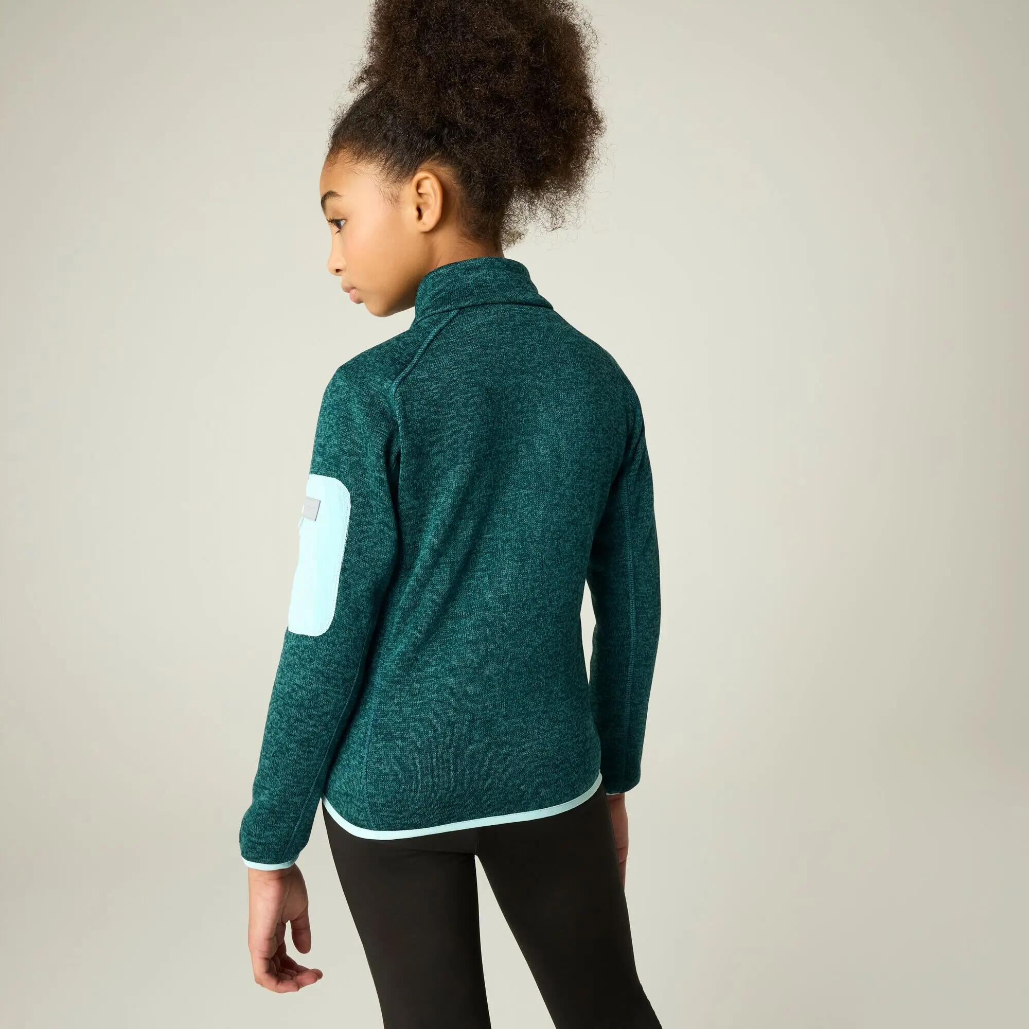 Felpa con zip intera Newhill Marl per bambini e ragazzi 3/14