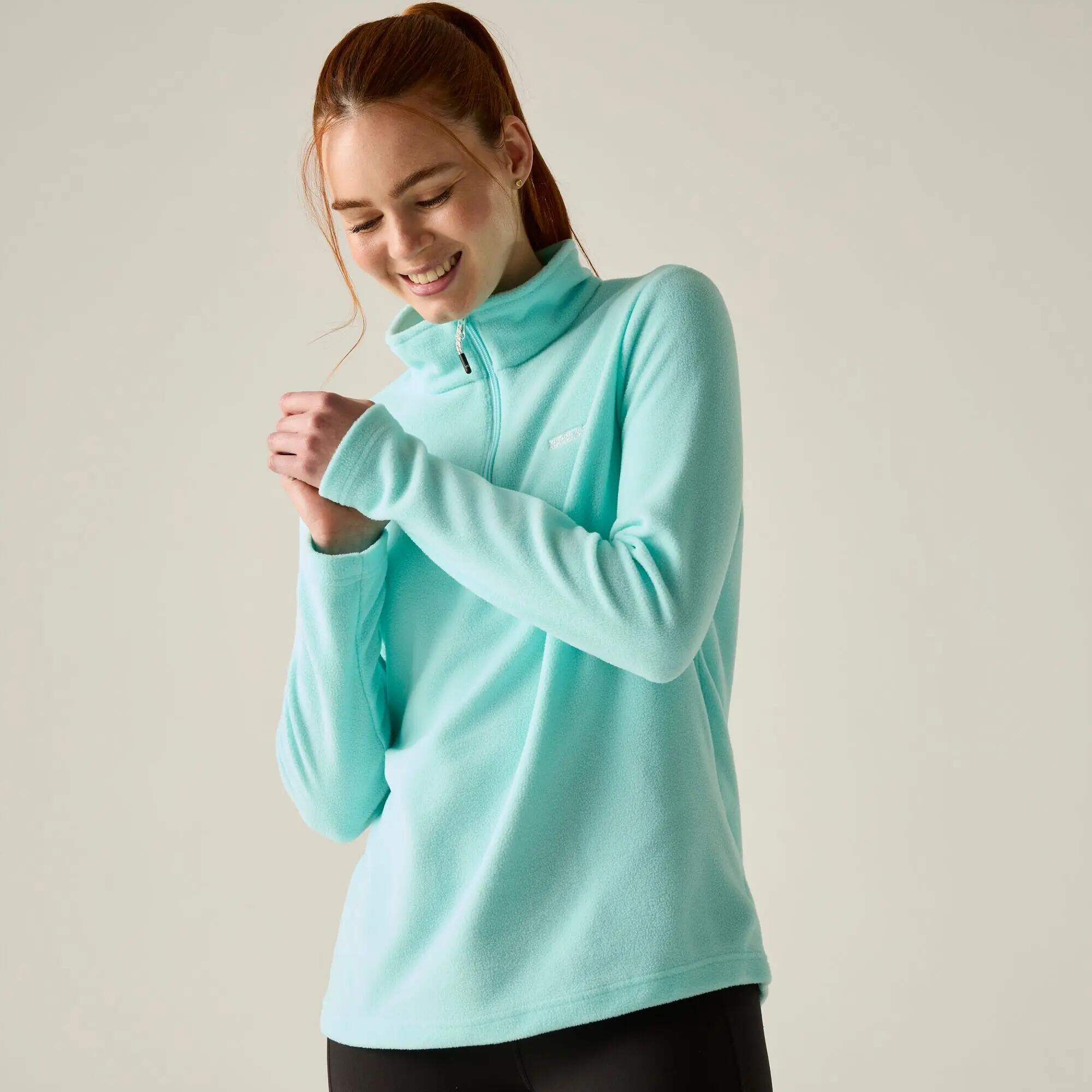 Sweethart Damen-Fleecejacke, leicht, mit halbem Reißverschluss, zum Wandern 2/9