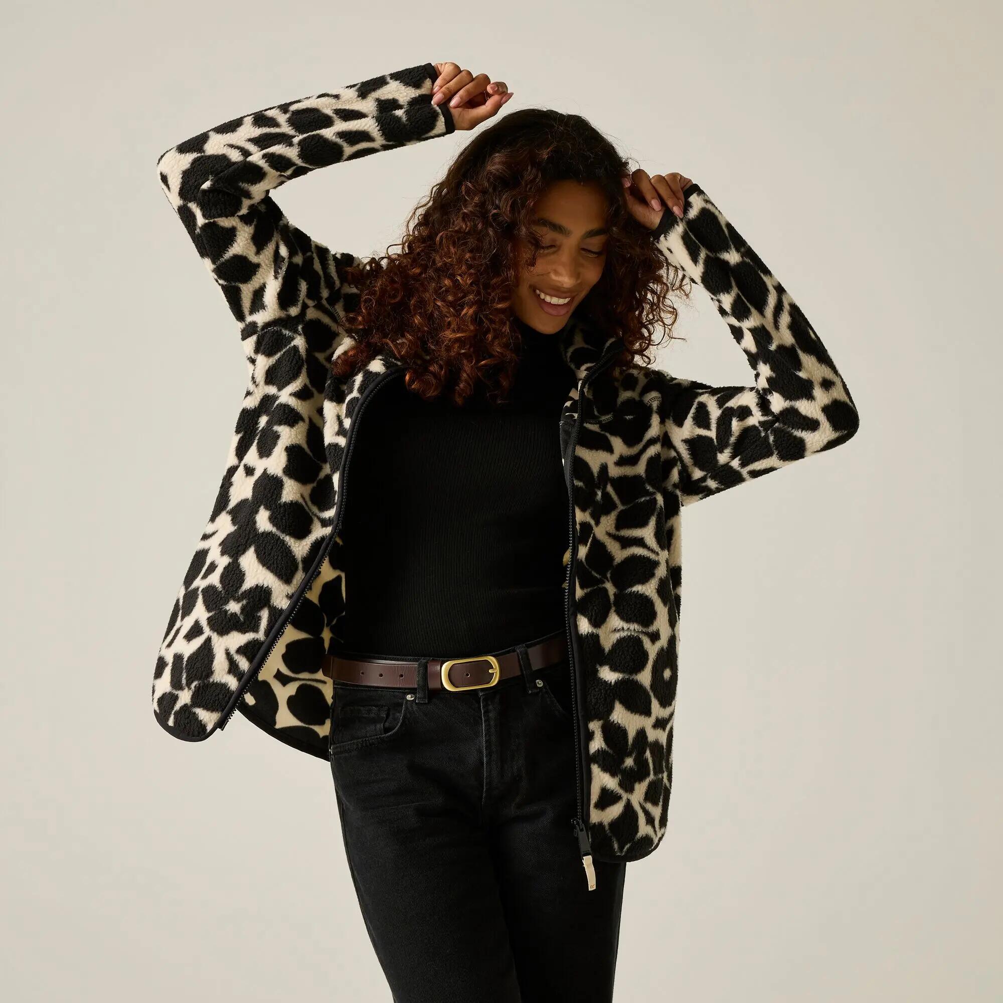 Felpa da donna con zip intera Frankie Borg 4/12
