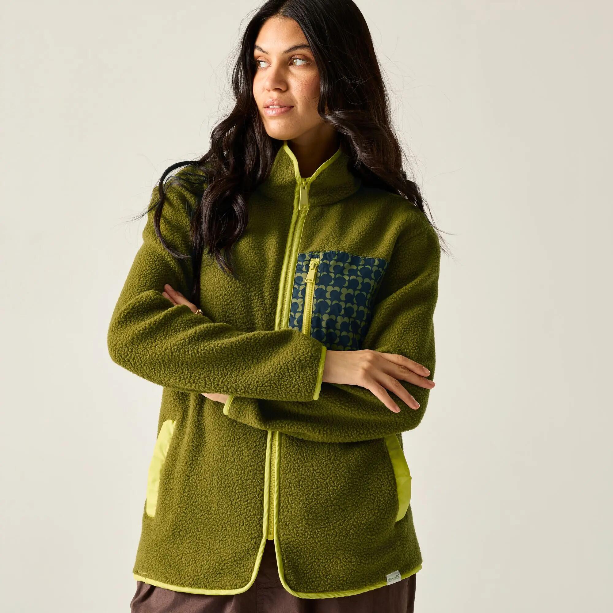 Polaire imprimée Orla Kiely Borg à fermeture éclair intégrale 4/10