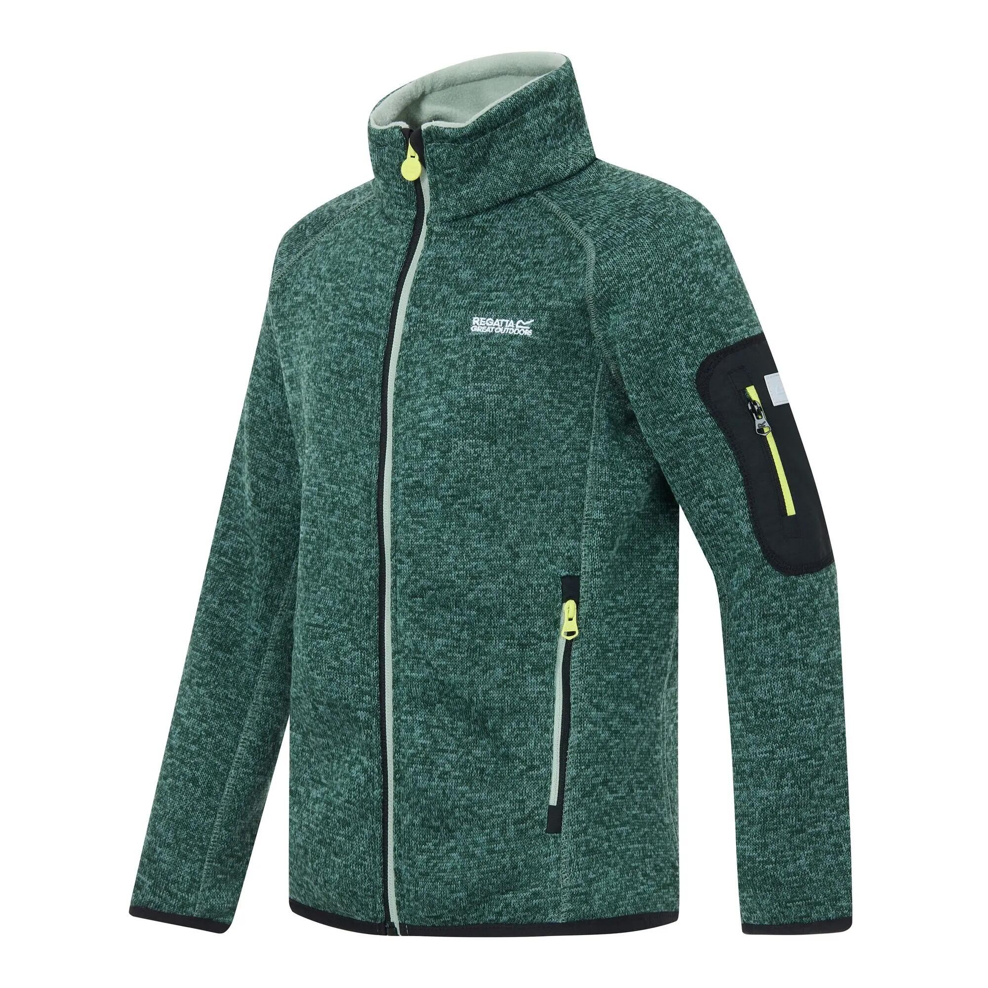Felpa con zip intera Newhill Marl per bambini e ragazzi 12/14