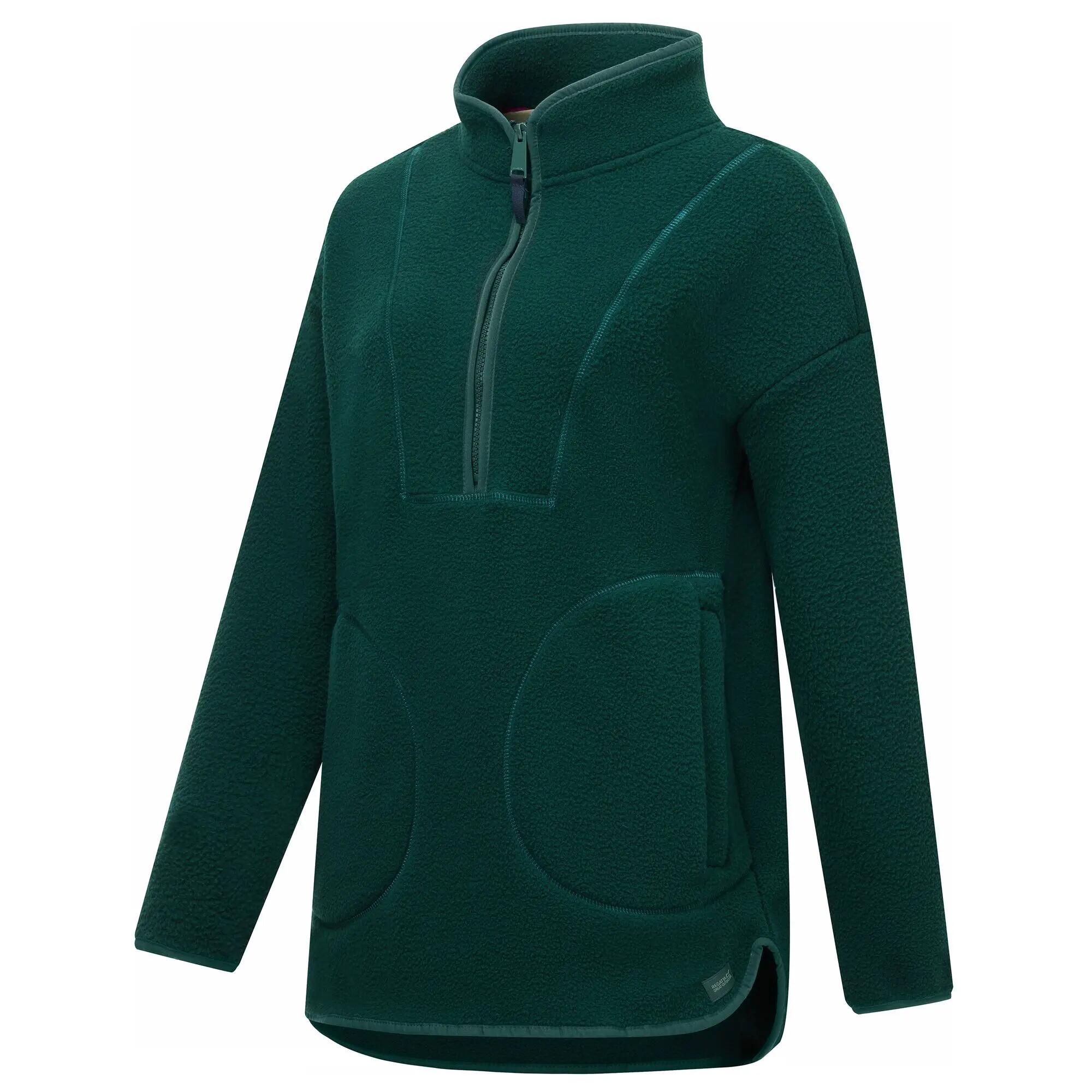 Sudadera larga de forro polar con media cremallera para mujer de Frankie Borg 10/12