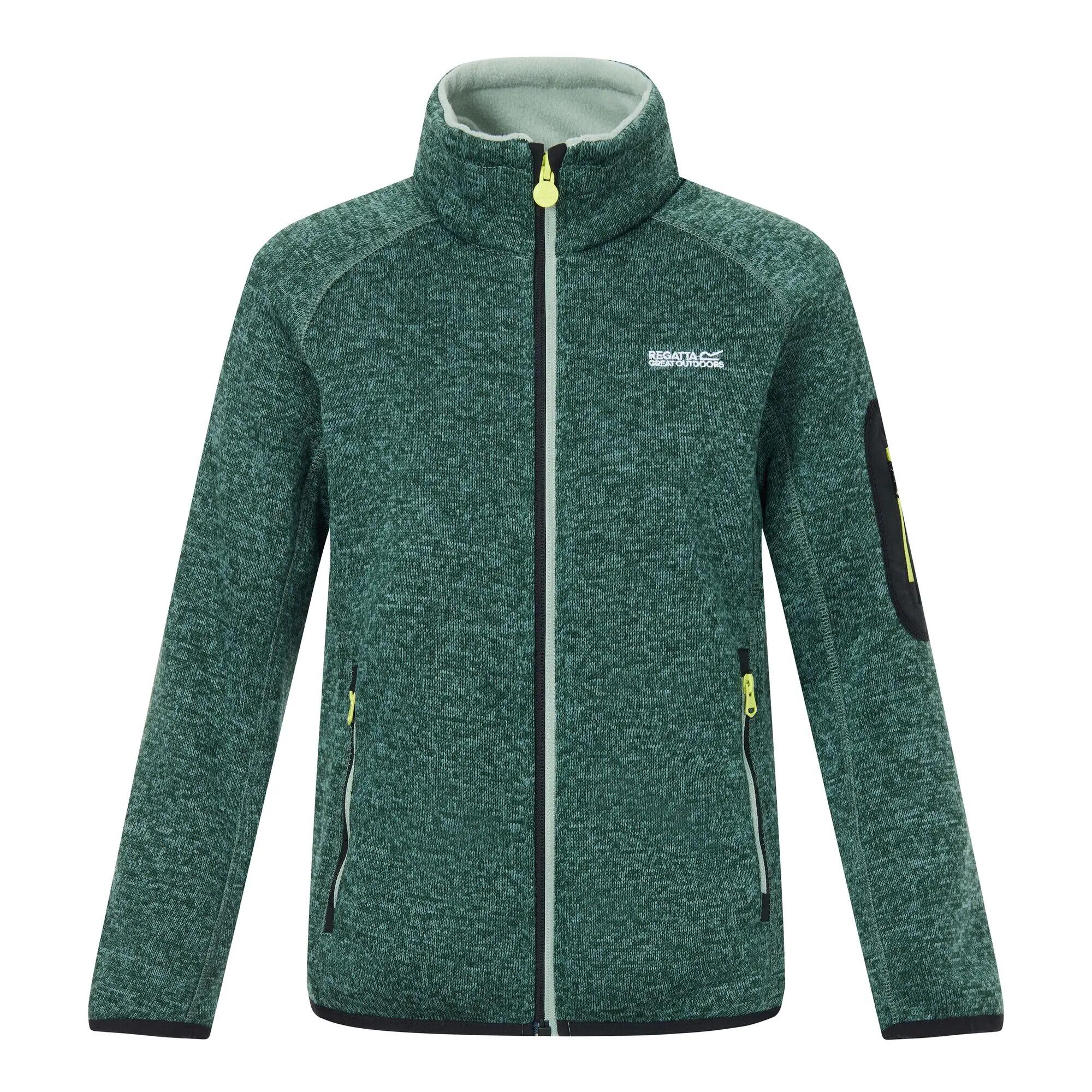 Felpa con zip intera Newhill Marl per bambini e ragazzi 11/14