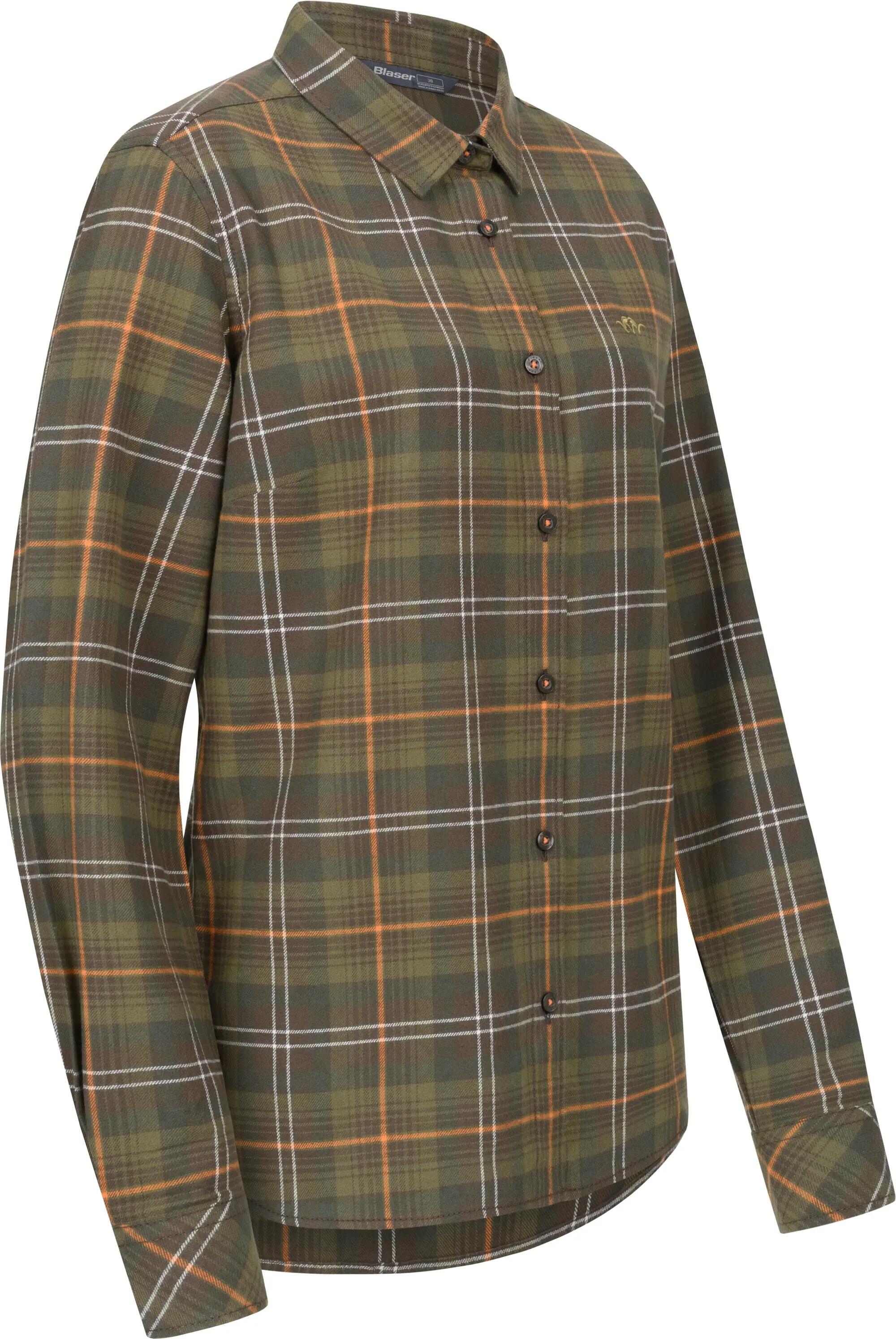 Bluse Juliana Flanell Damen - Grün 4/4