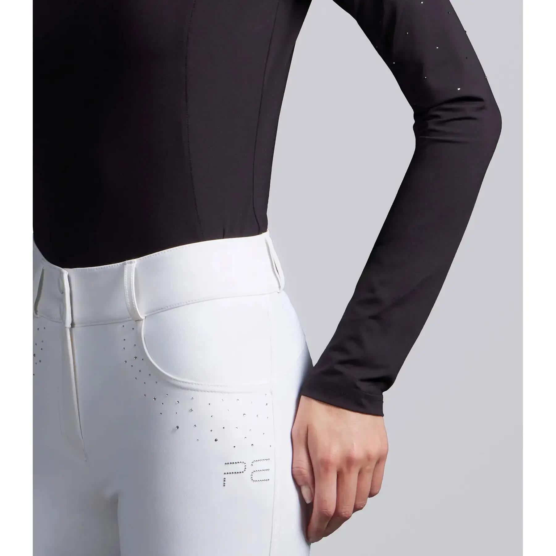 Polo de concours manches longues femme Premier Equine Cristalli 5/6