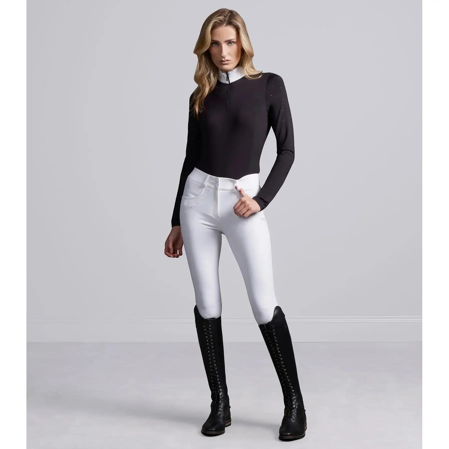 Polo de concours manches longues femme Premier Equine Cristalli 2/6