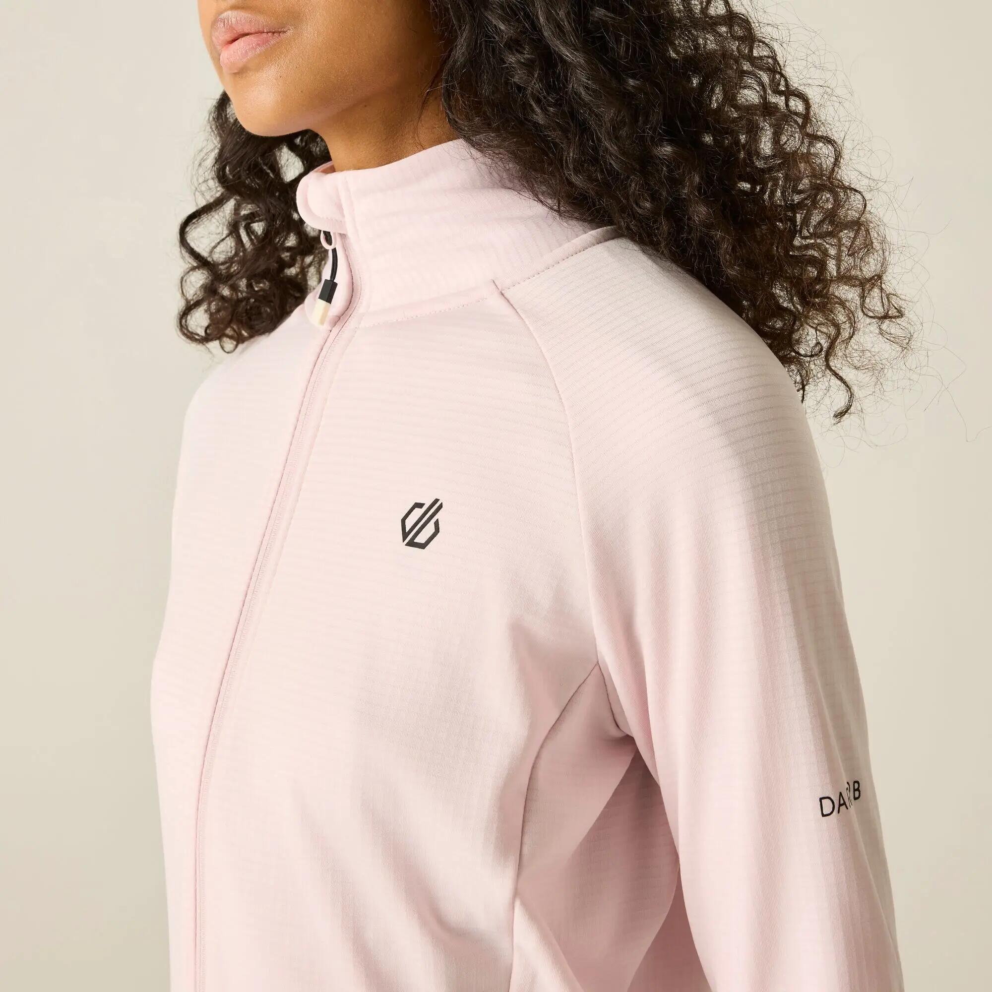 Capa intermedia elástica con cremallera completa y corte bajo para mujer 4/10
