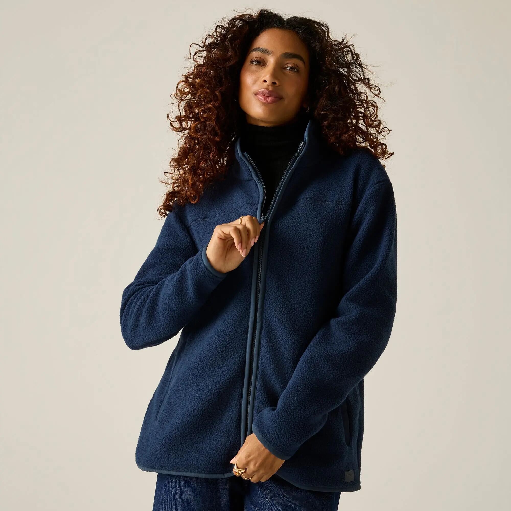 Felpa da donna con zip intera Frankie Borg 5/12