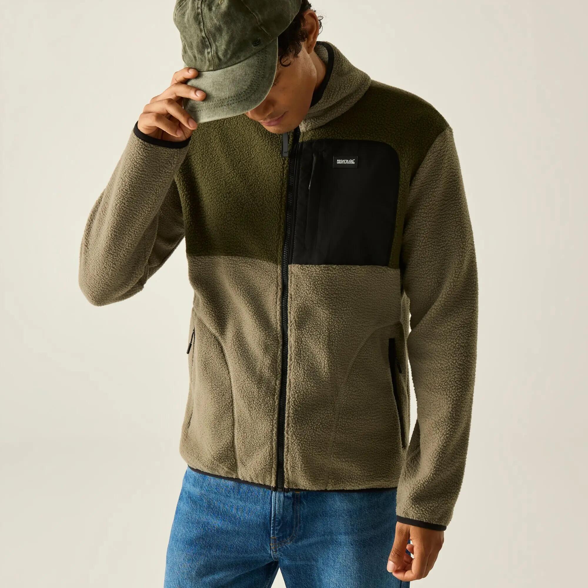 Herren-Fleecejacke Frankie Borg mit durchgehendem Reißverschluss 5/10