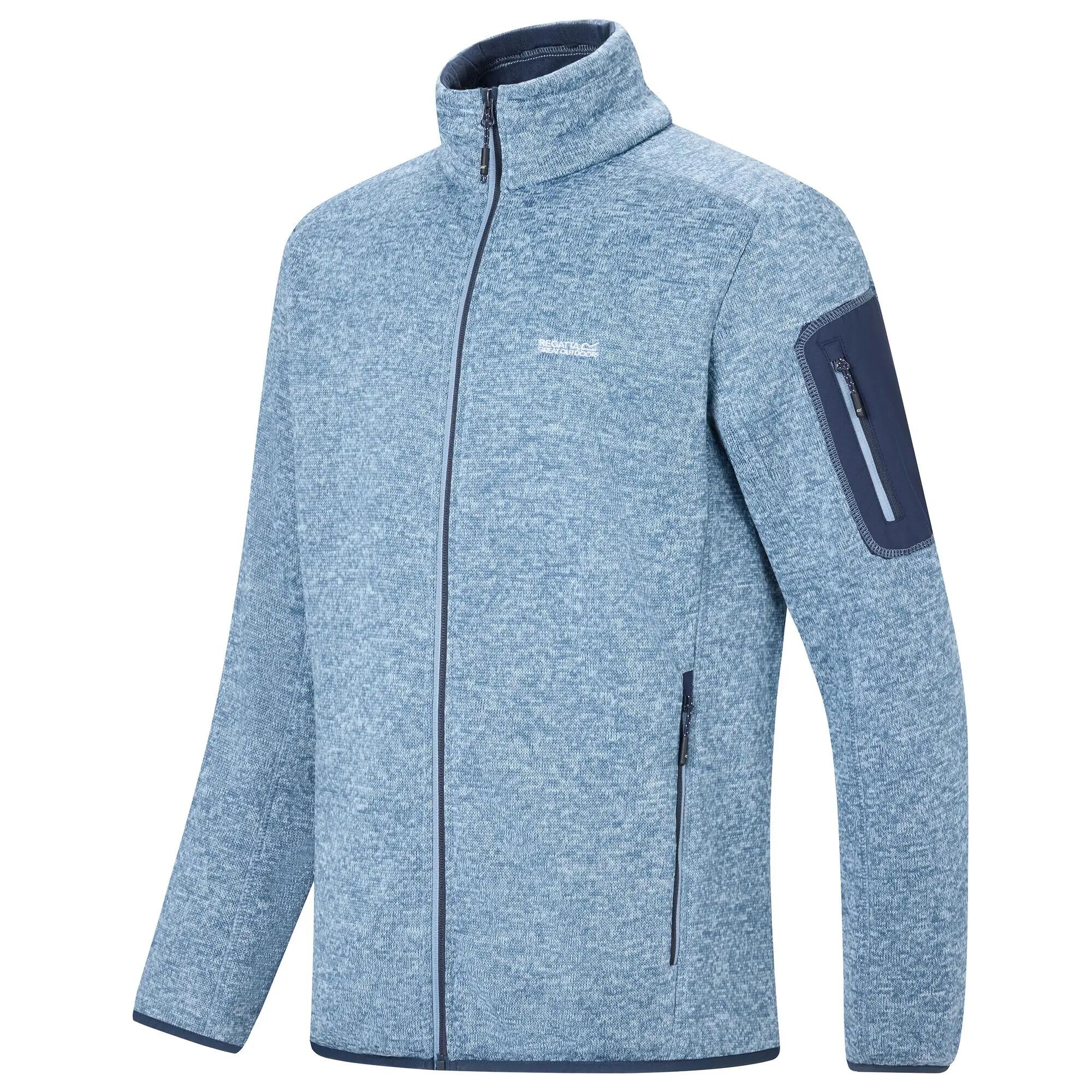 Felpa isolante da uomo Newhill in stretch con zip completa 8/10