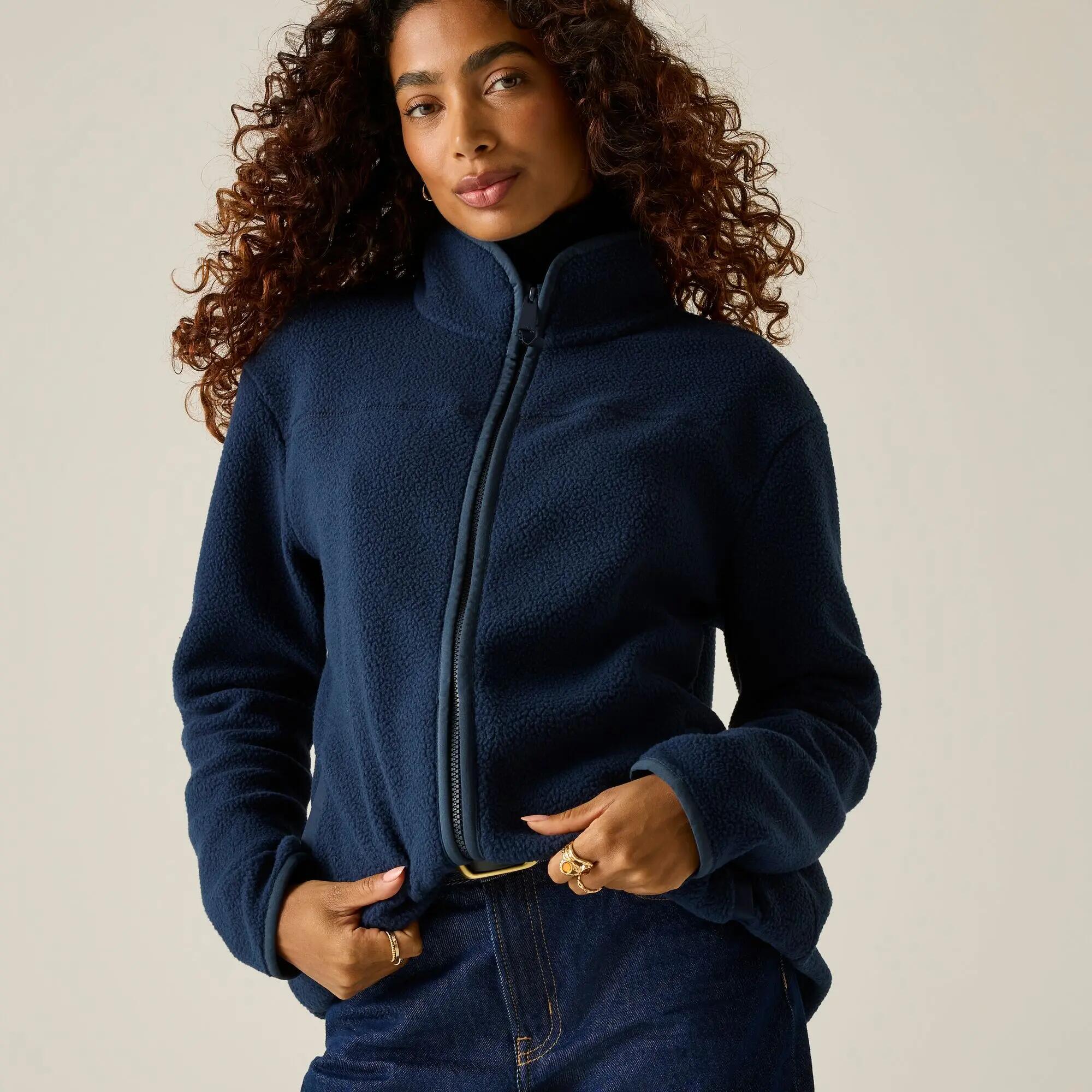 Felpa da donna con zip intera Frankie Borg 2/12