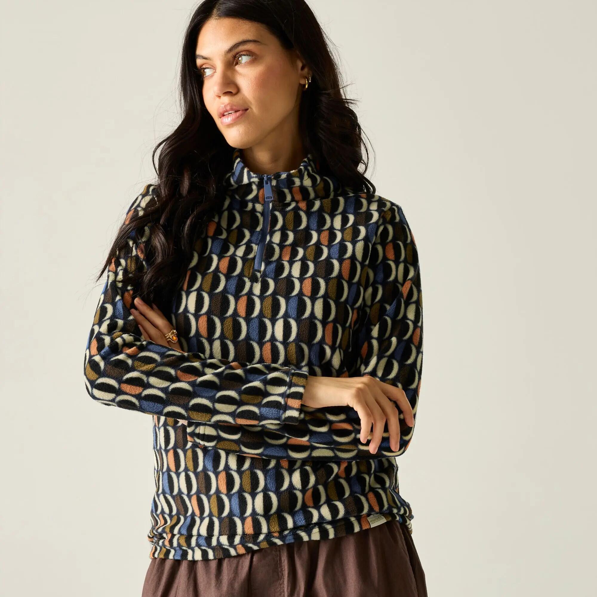 Orla Kiely Printed Half Zip Fleece 4/10