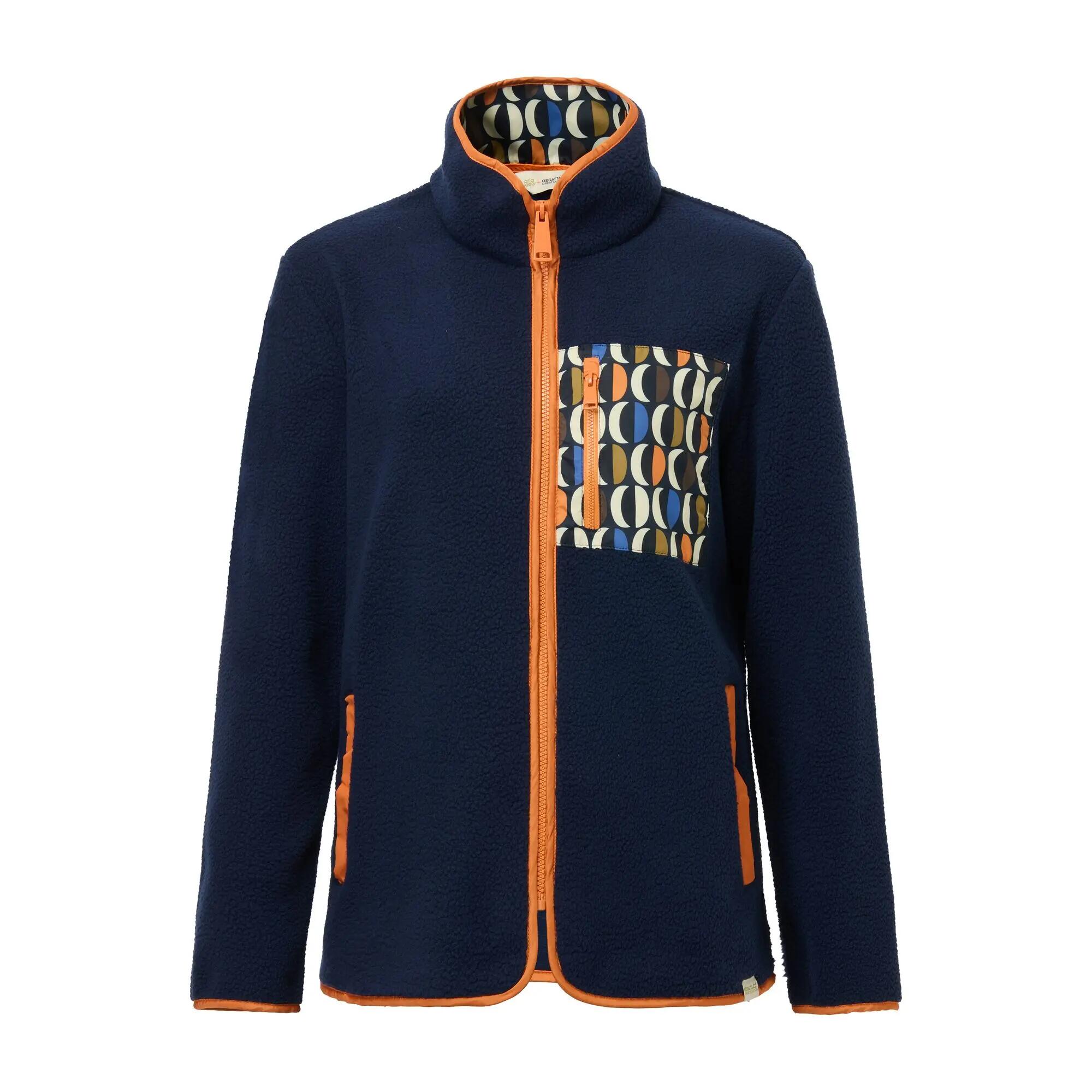 Orla Kiely Printed Borg Full Zip Fleece 7/10