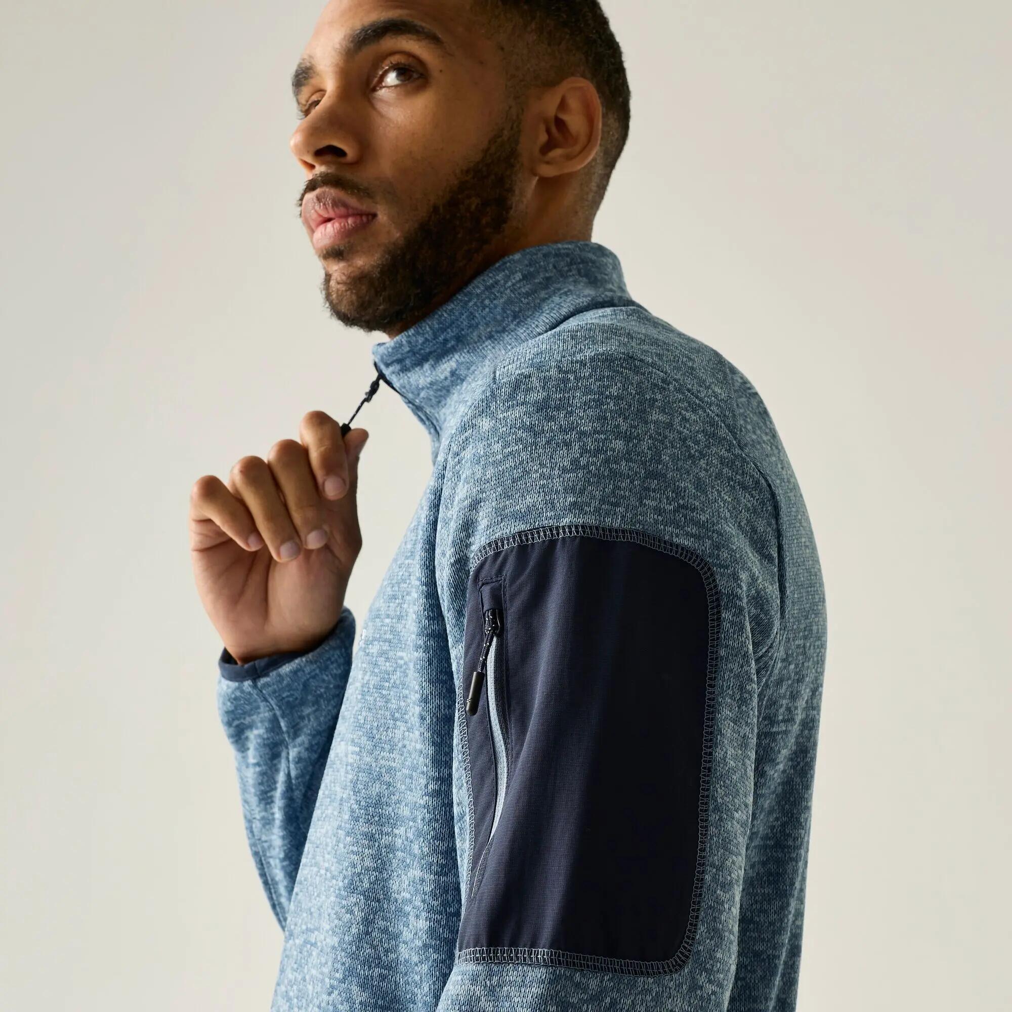 Felpa isolante da uomo Newhill in stretch con zip completa 5/10