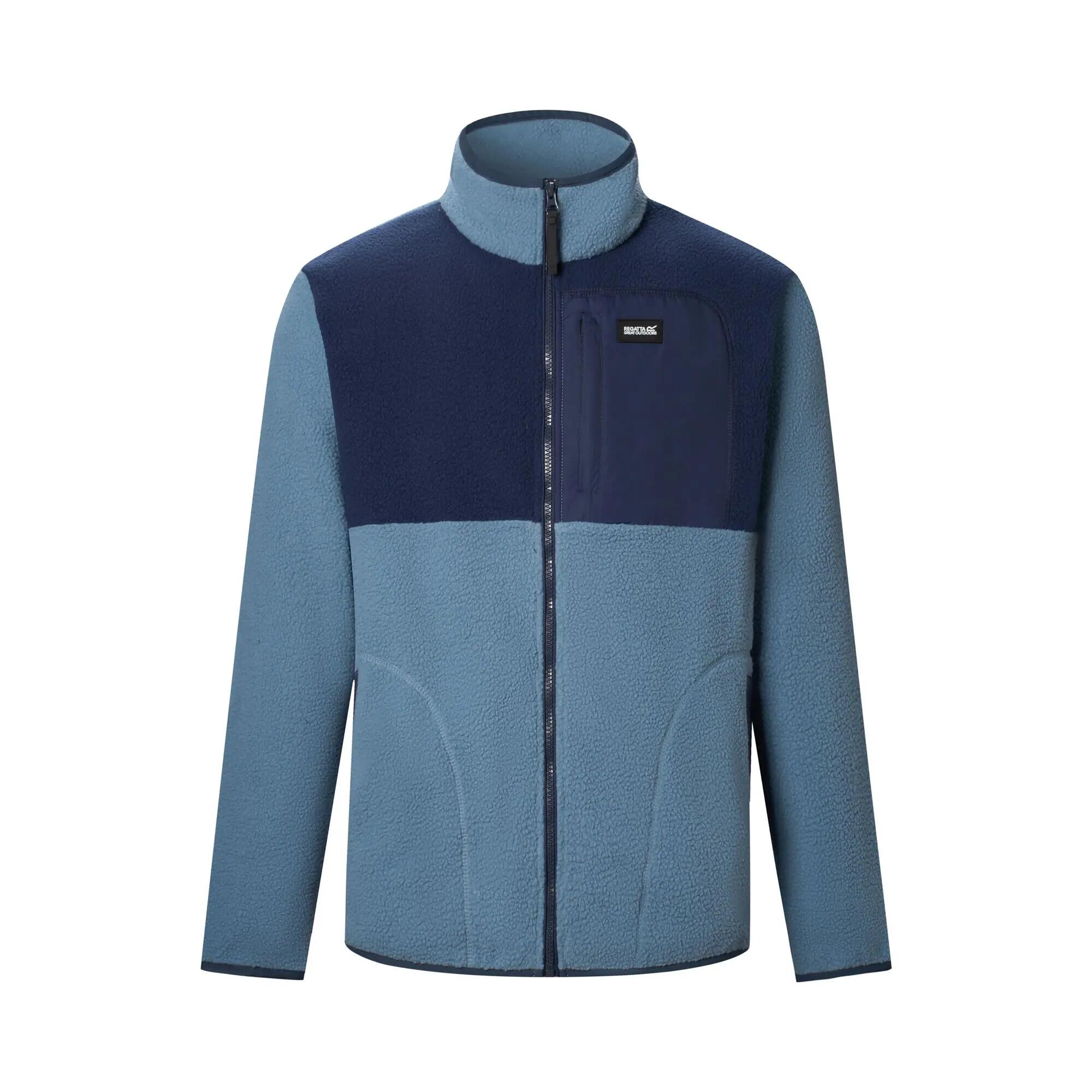 Męska bluza polarowa Frankie Borg Color Block z zamkiem błyskawicznym 8/11