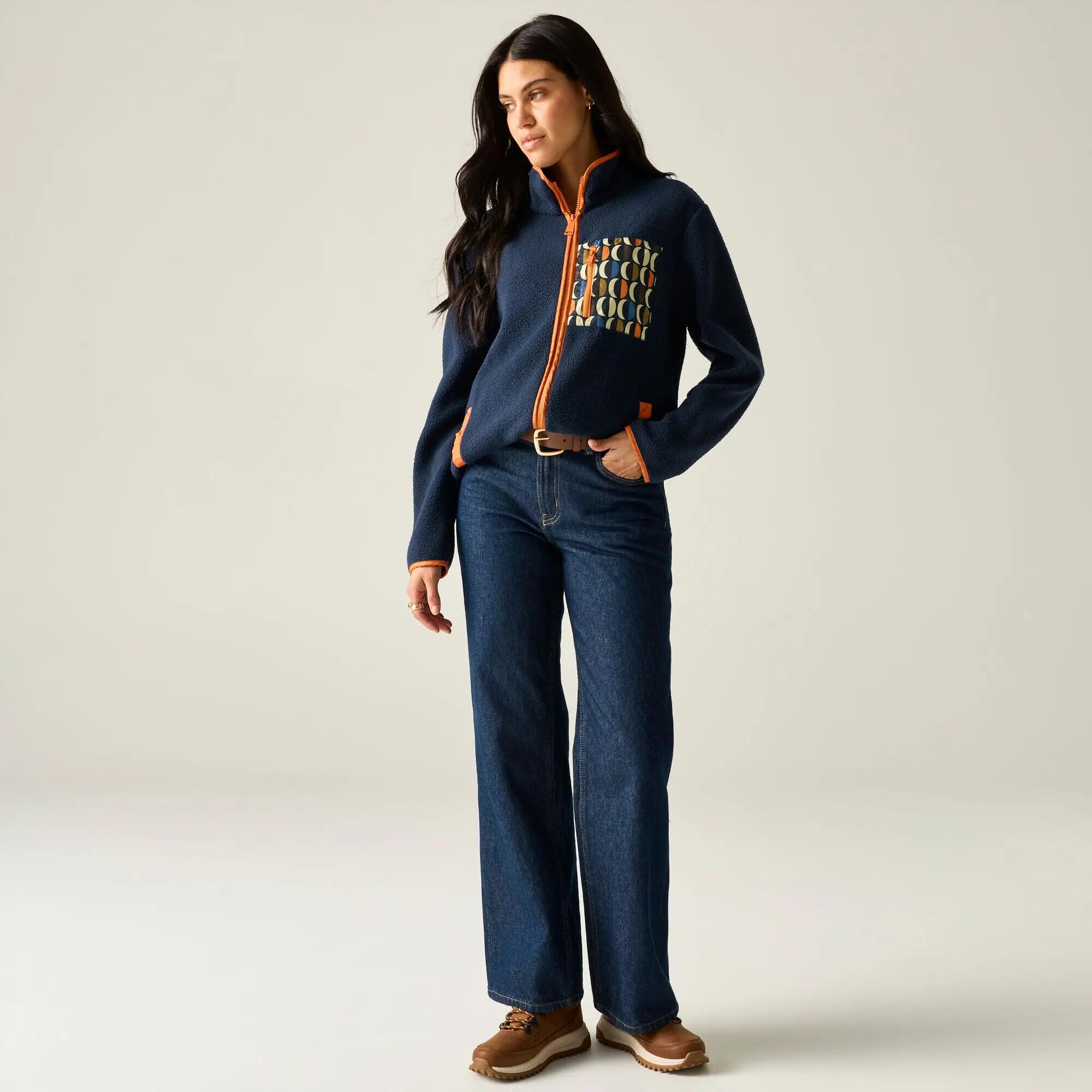 Orla Kiely Printed Borg Full Zip Fleece 2/10