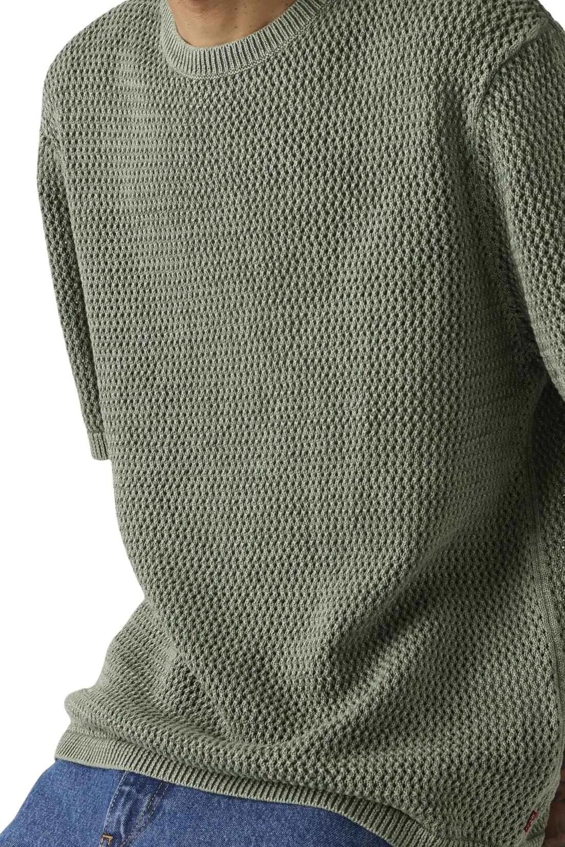 Tee-shirt - homme - coupe regular, 100% coton - stinson - kaki 4/4