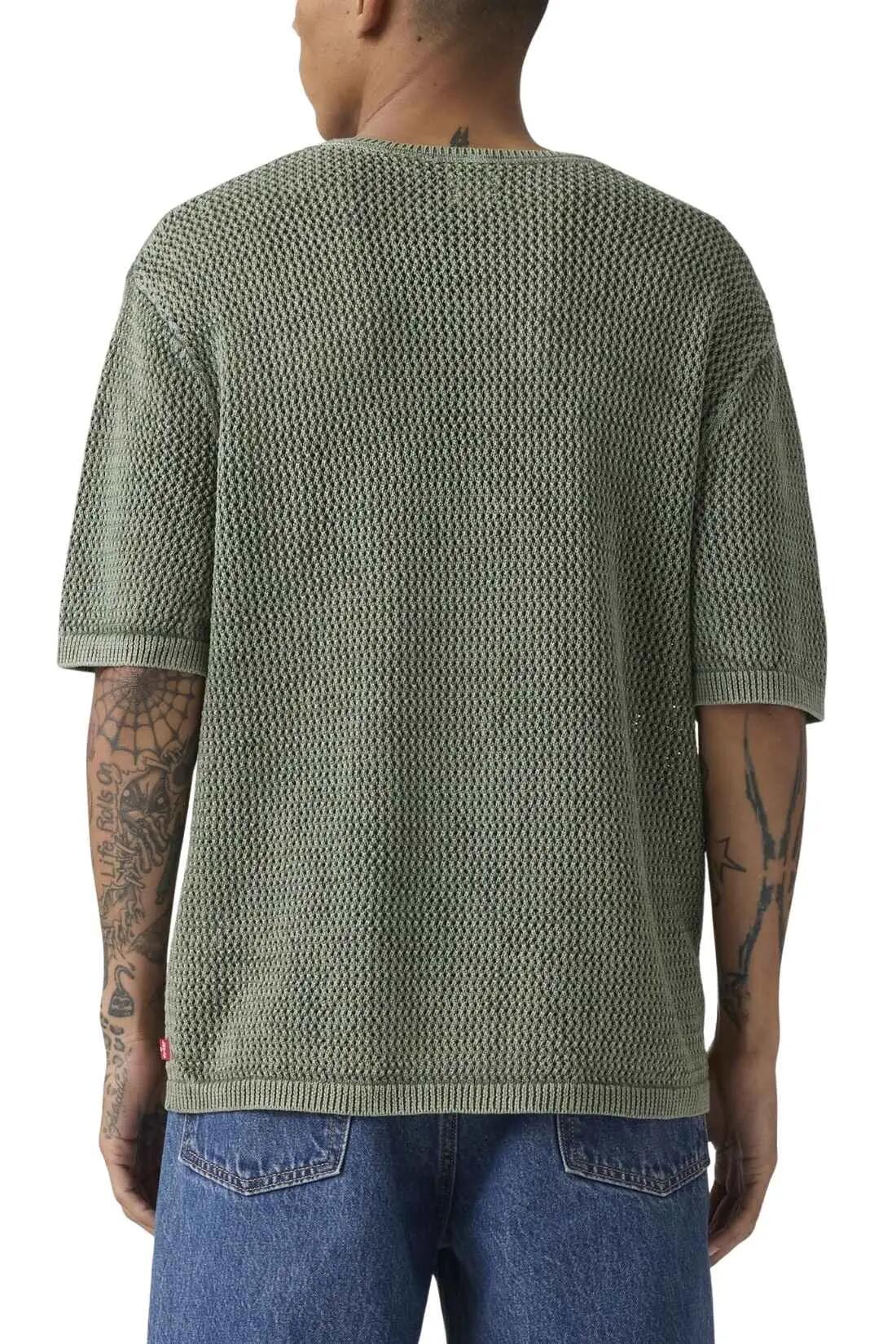 Tee-shirt - homme - coupe regular, 100% coton - stinson - kaki 2/4