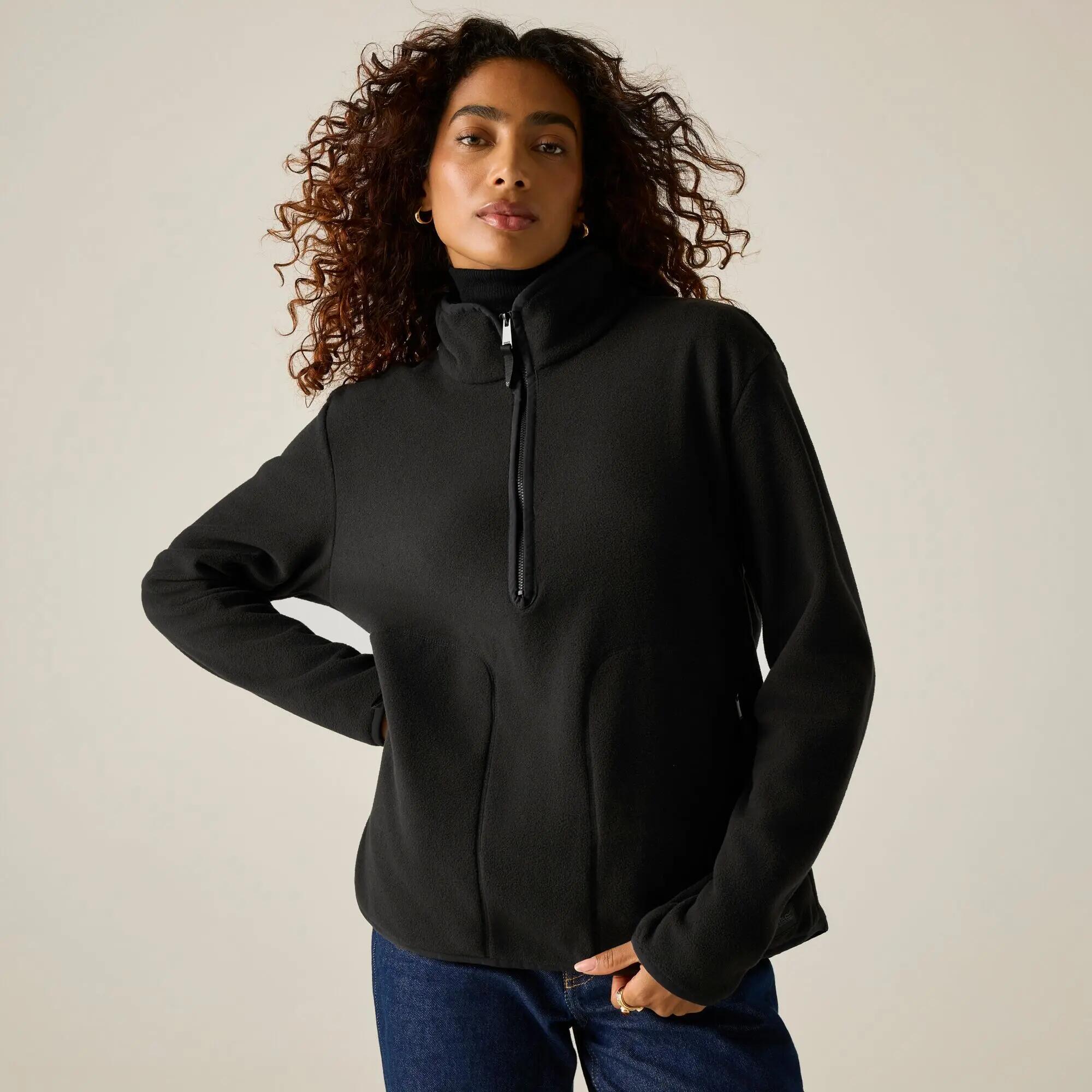 Felpa da donna Frankie con mezza zip 4/11