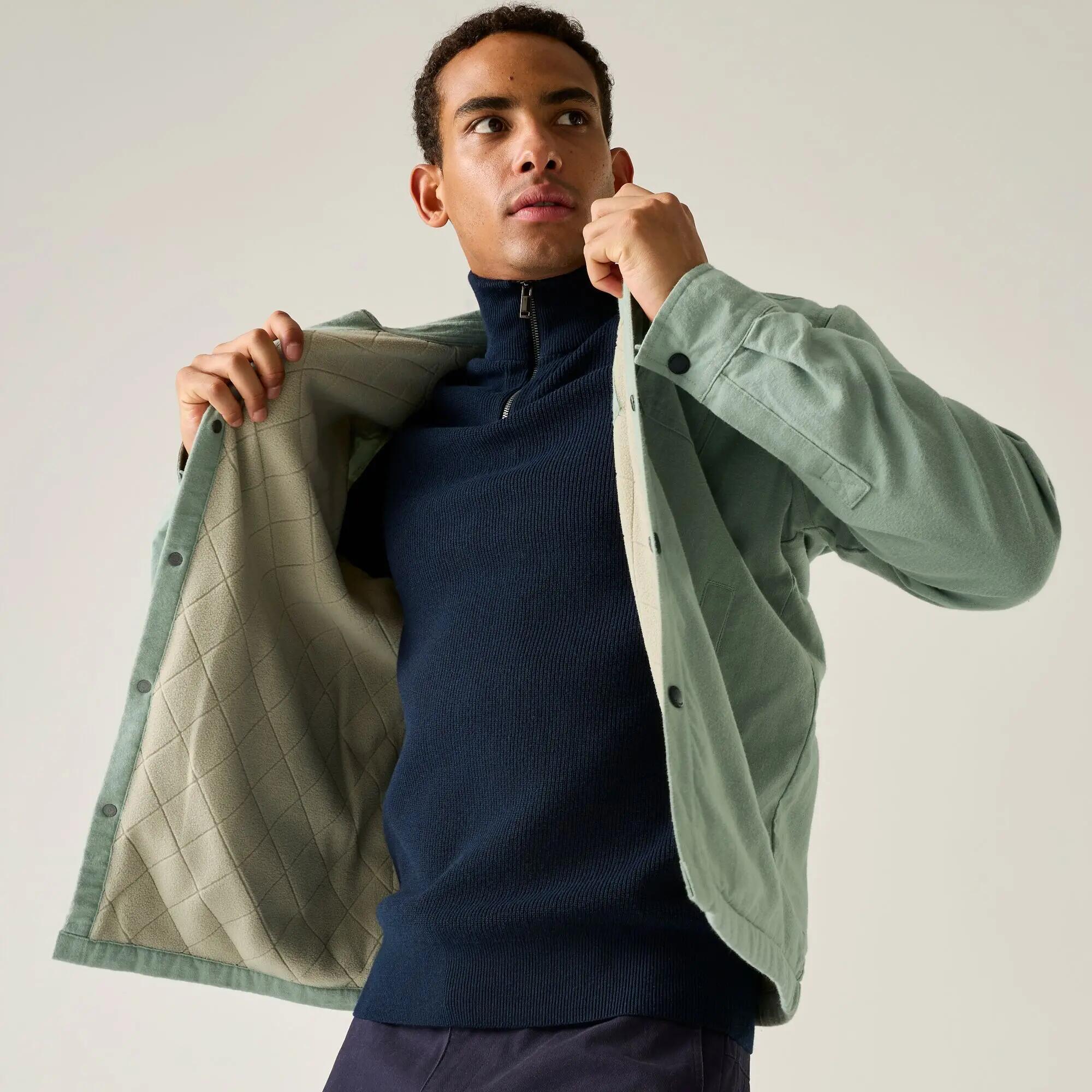 Spennith Shacket Shirt mit Fleecefutter für Herren 7/11