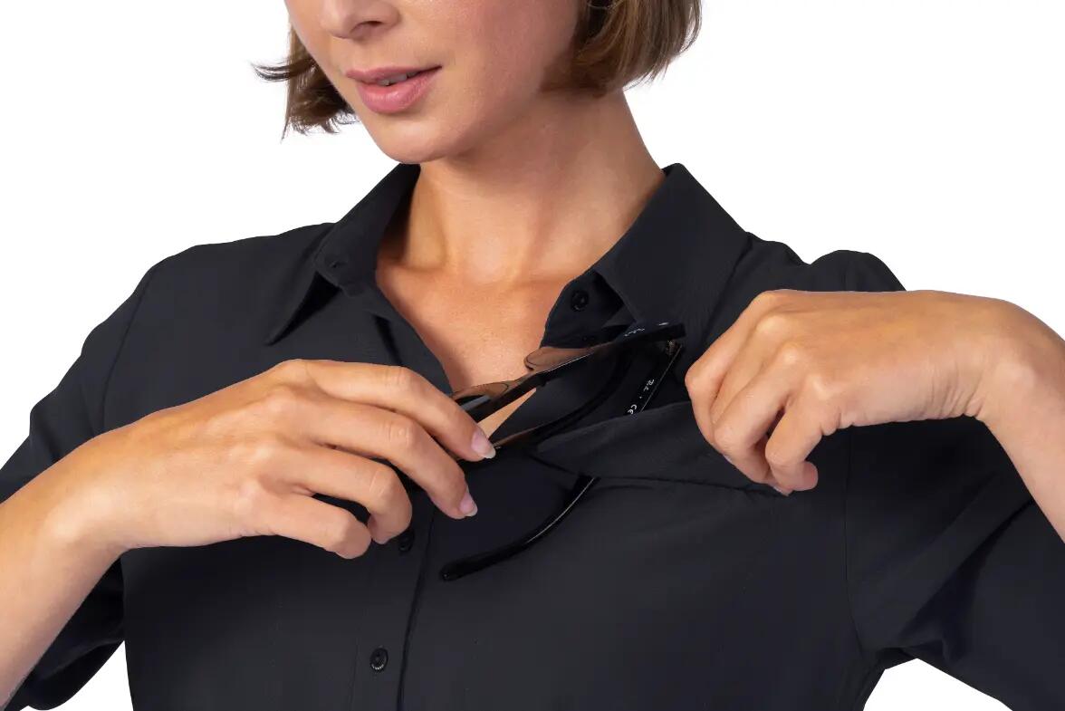 Vestido-camisa elástico para mulher Hannah 9/10