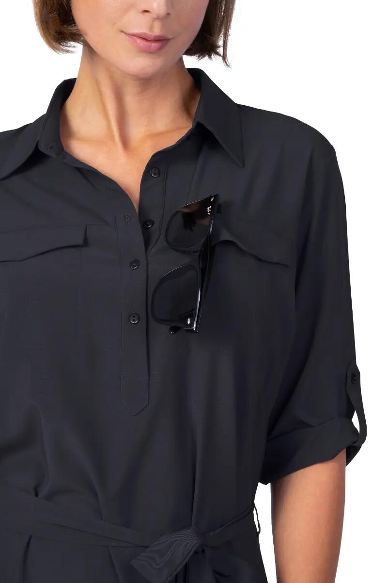 Vestido-camisa elástico para mulher Hannah 8/10