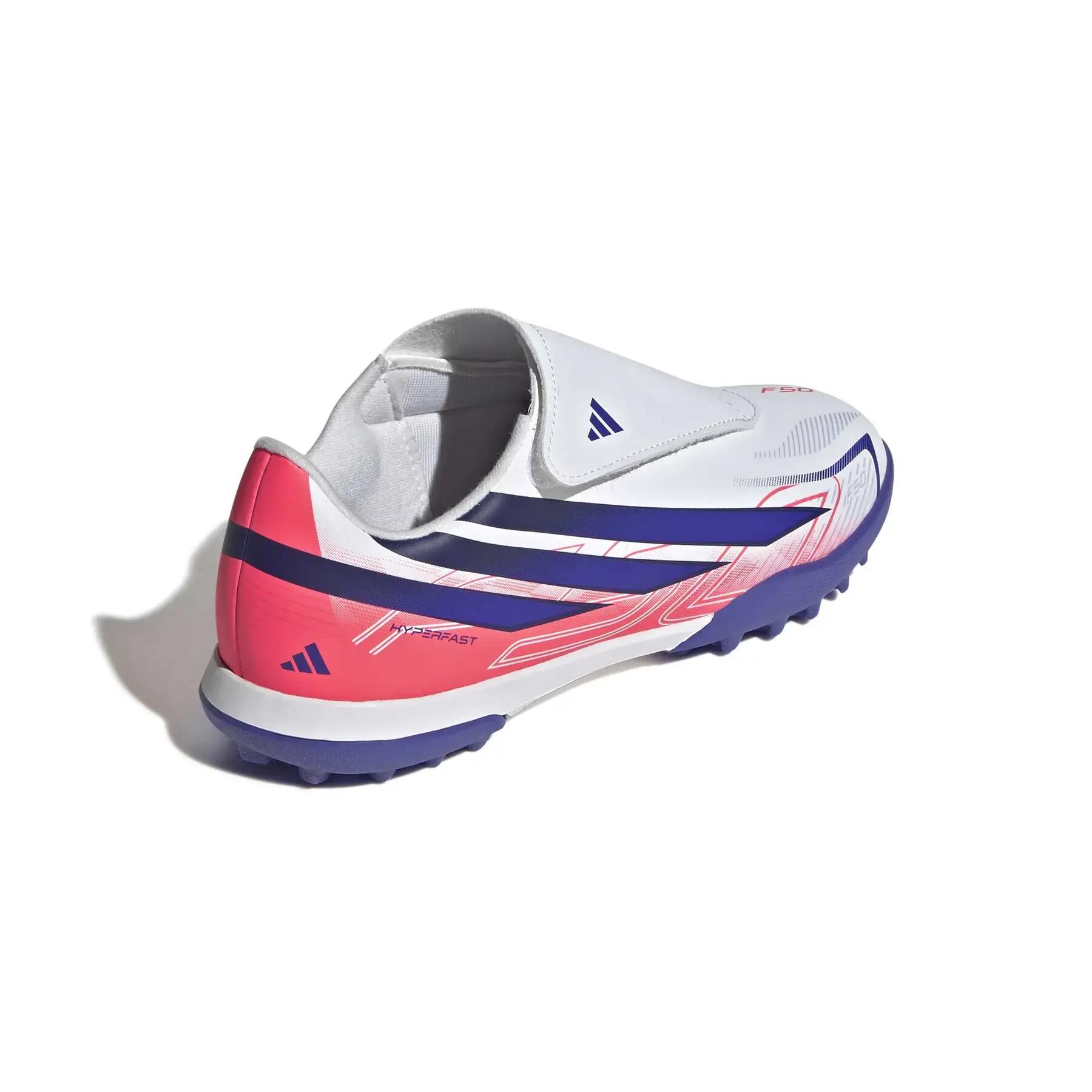 Sapatos de futebol para crianças adidas F50 Hyperfast Club Vel TF 5/7