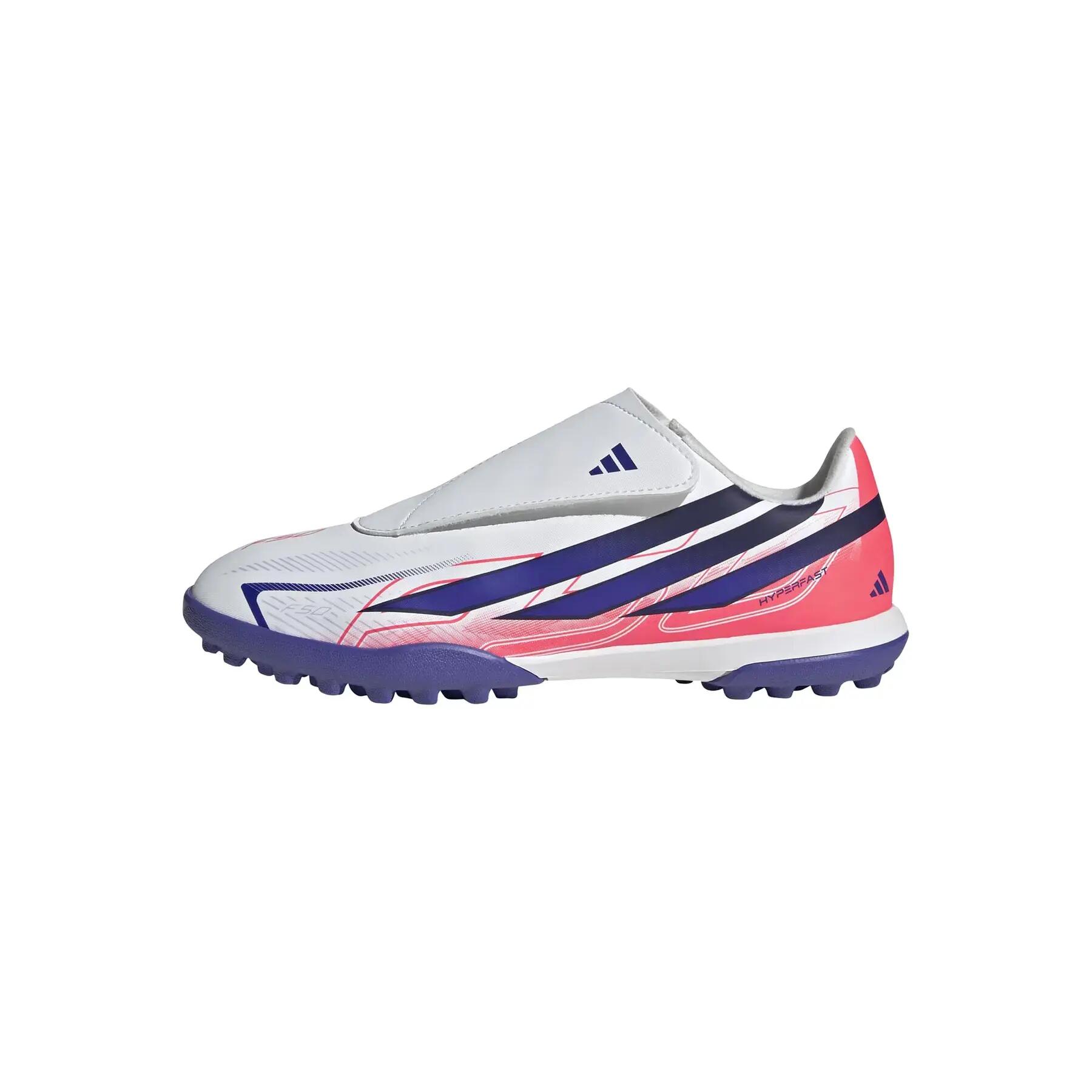 Sapatos de futebol para crianças adidas F50 Hyperfast Club Vel TF 2/7