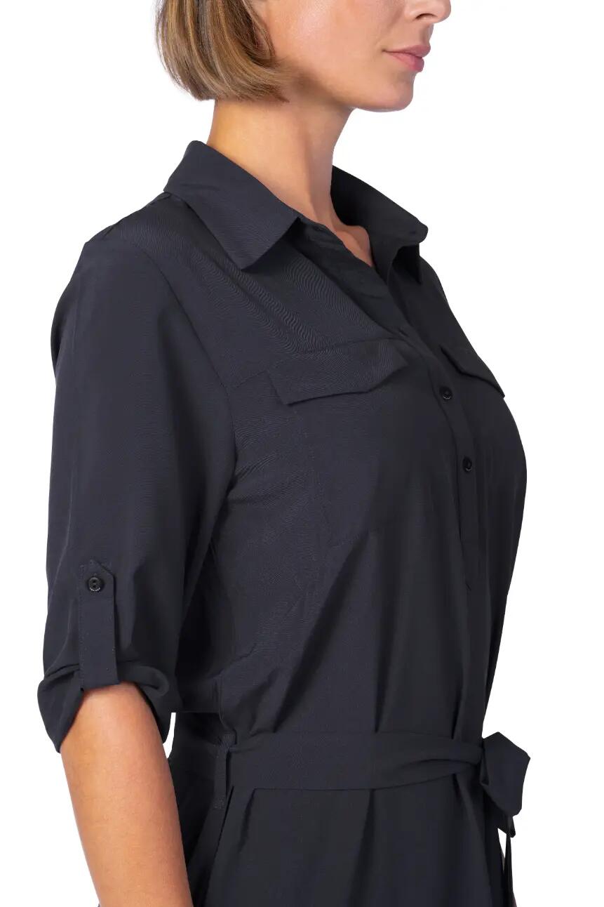 Vestido-camisa elástico para mulher Hannah 10/10