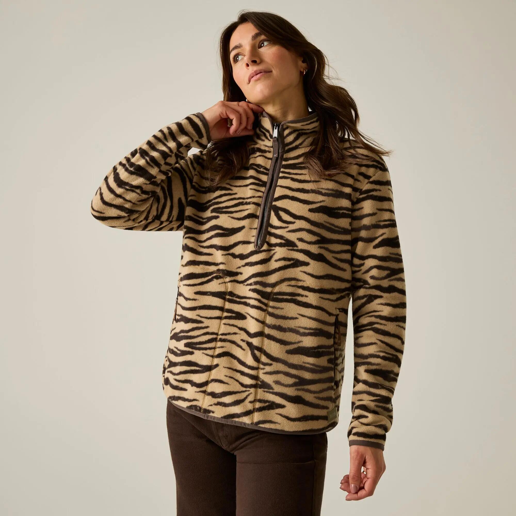Damen-Fleecejacke Frankie mit halbem Reißverschluss 4/12