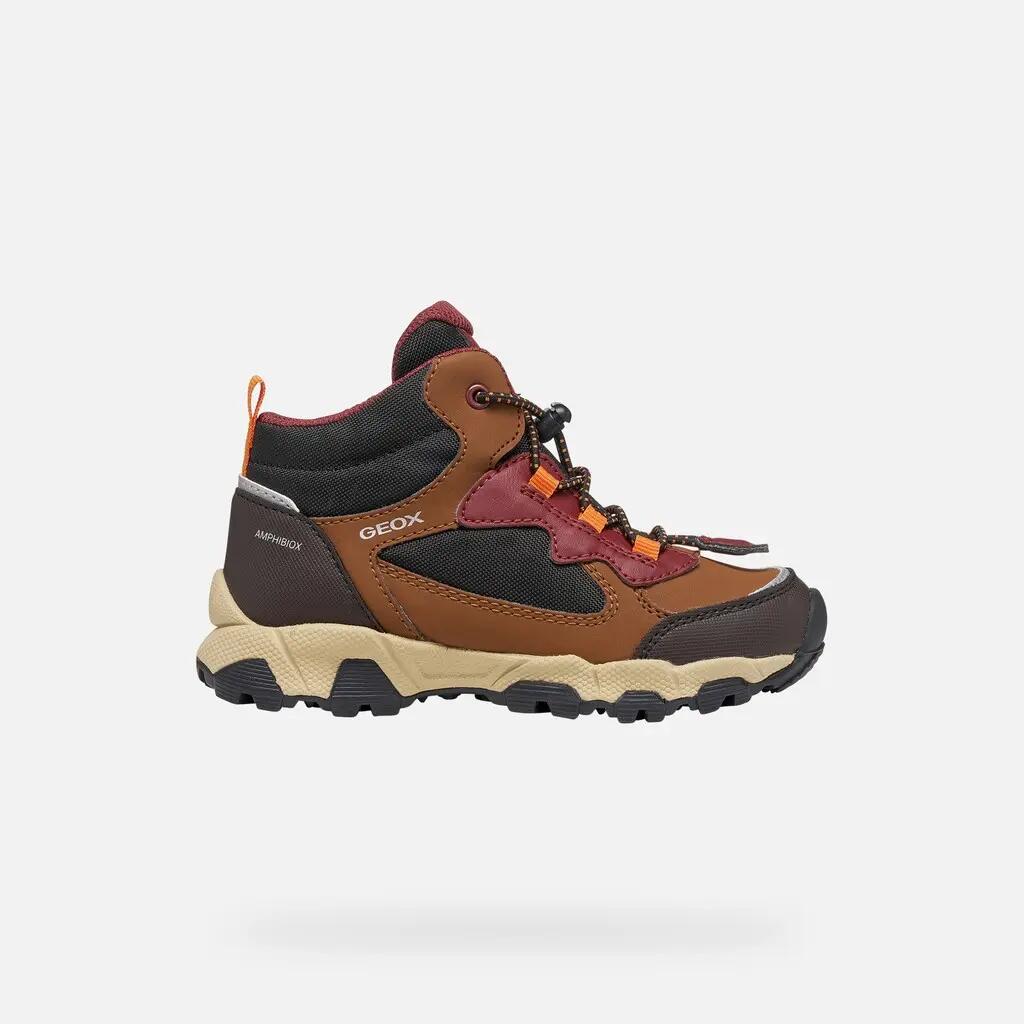Baskets Garçon J MAGNETAR BOY B ABX Marron/Bordeaux 2/7