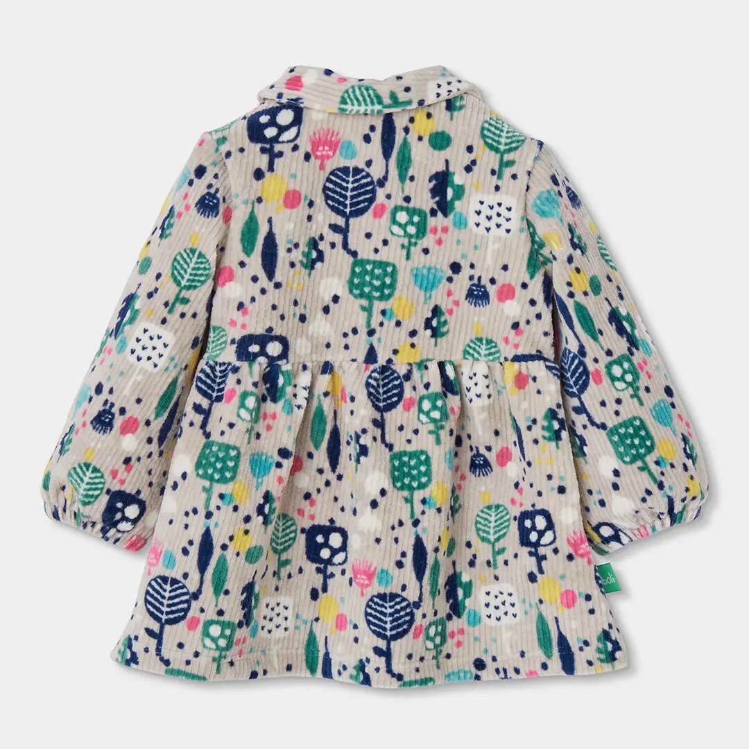 Vestido punto estampado árboles multicolor bebé 2/4