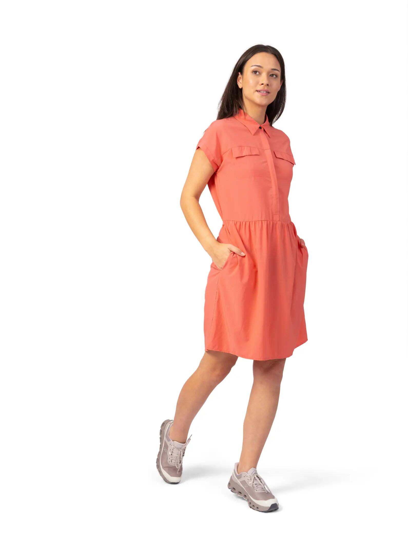 Vestido-camisa elástico para mulher Hannah 7/8