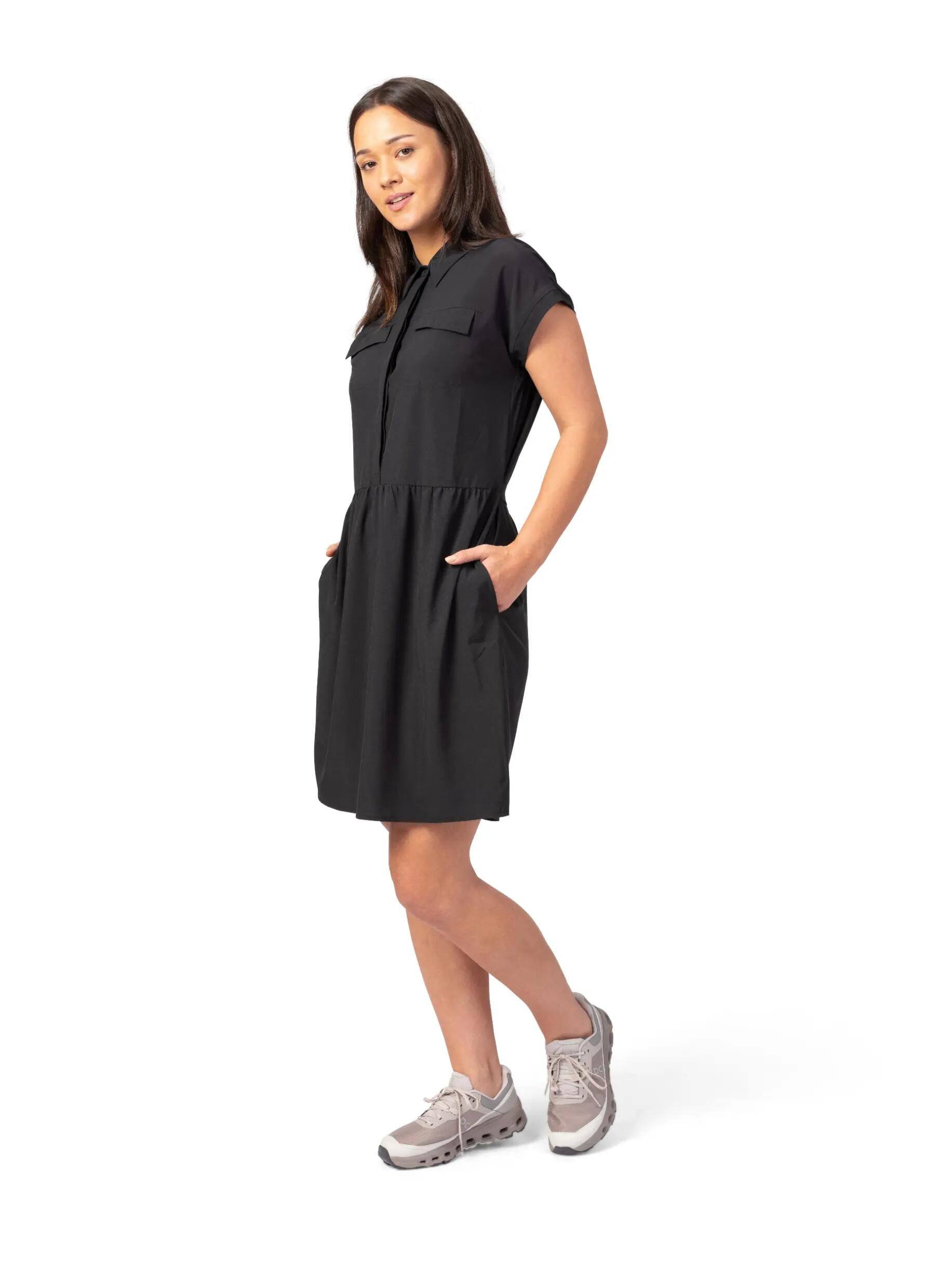 Vestido-camisa elástico para mulher Hannah 7/8