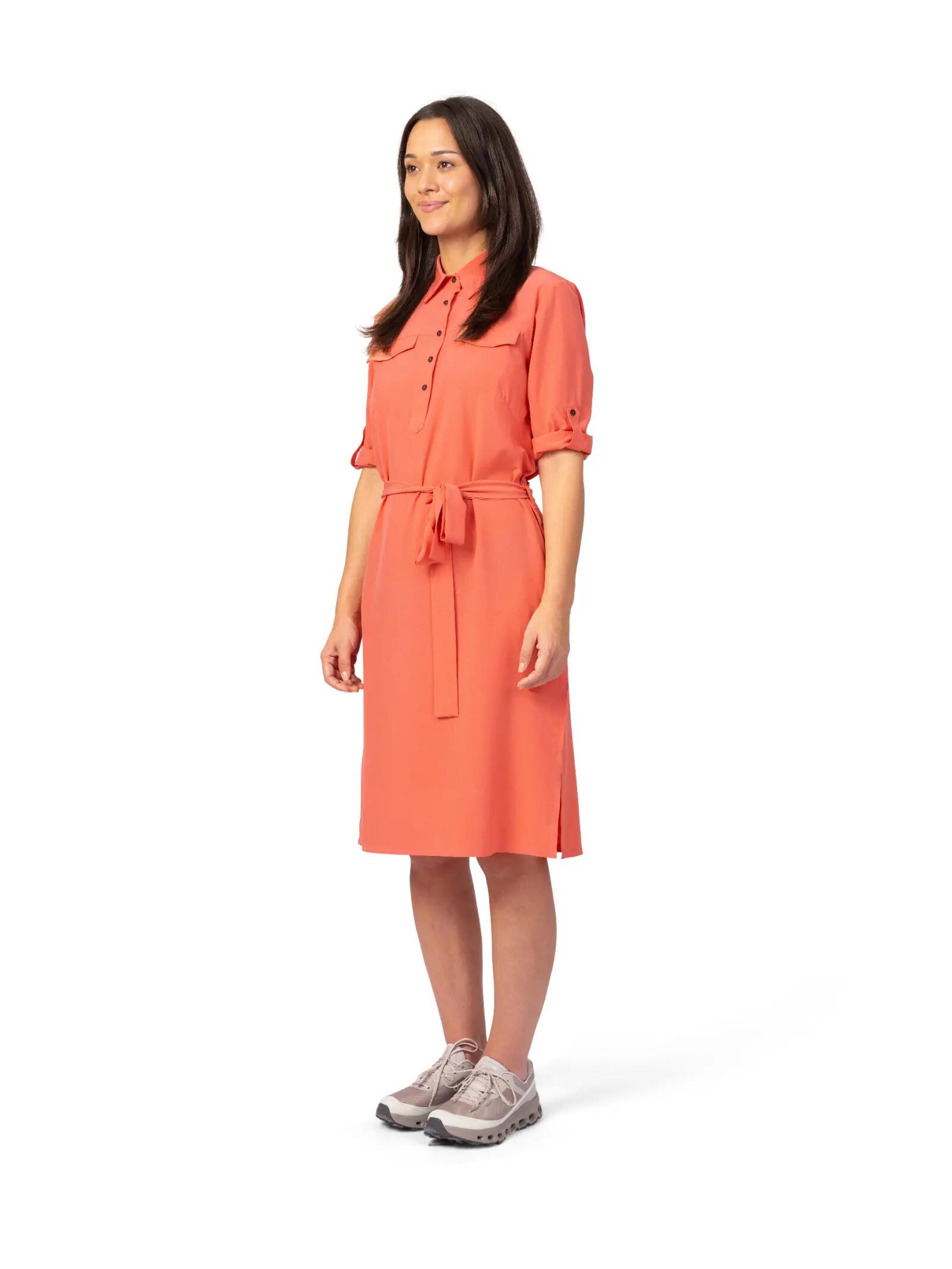 Vestido-camisa elástico para mulher Hannah 5/8