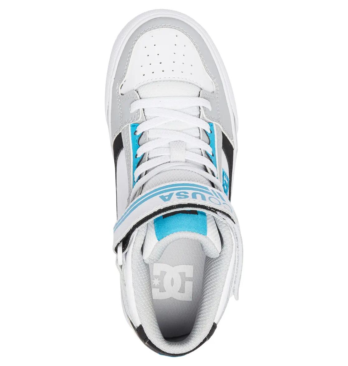 High-Top-Lederschuhe PURE HIGH-TOP EV Grau Junge 4/4