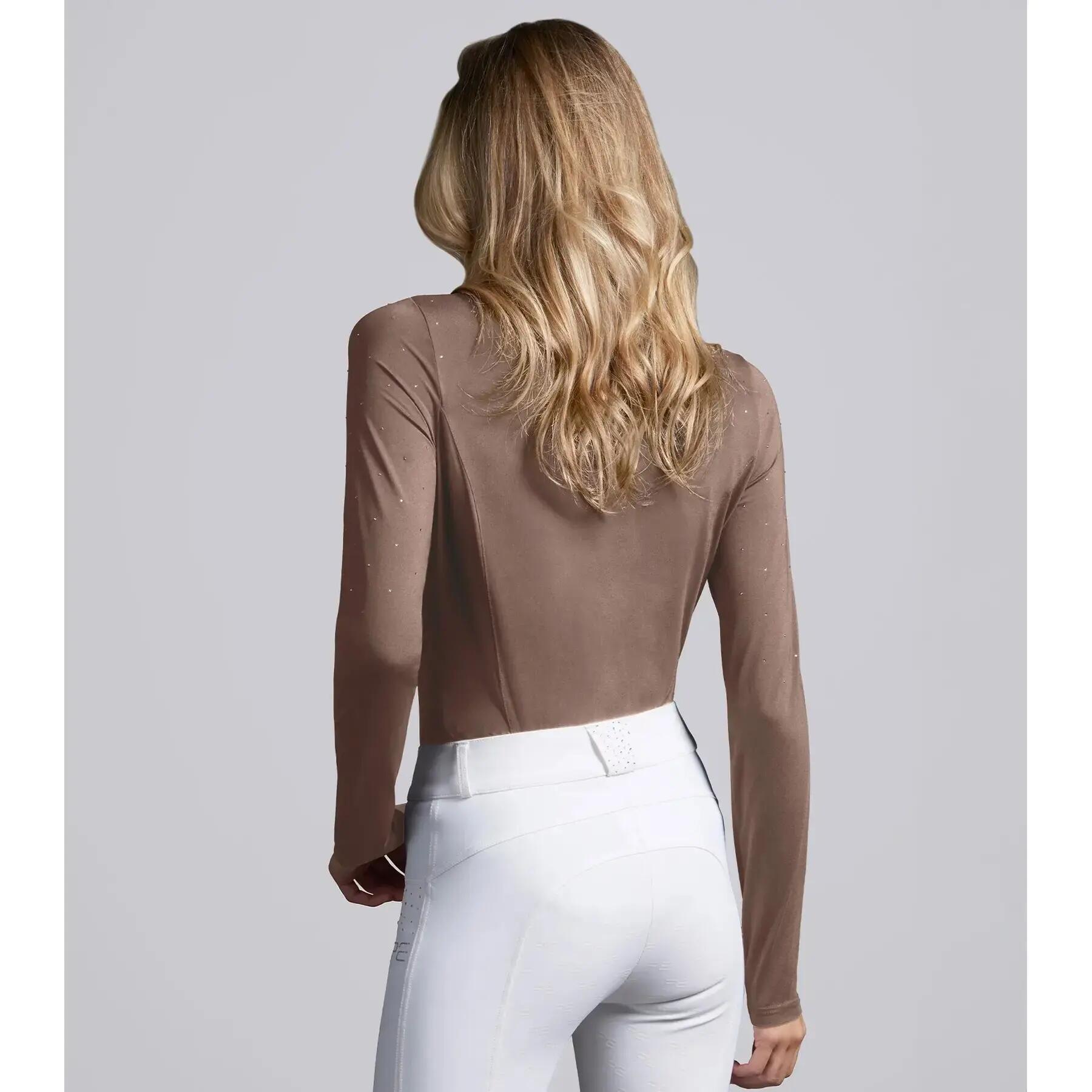 Turnierpolo mit langen Ärmeln Damen Premier Equine Cristalli 3/6