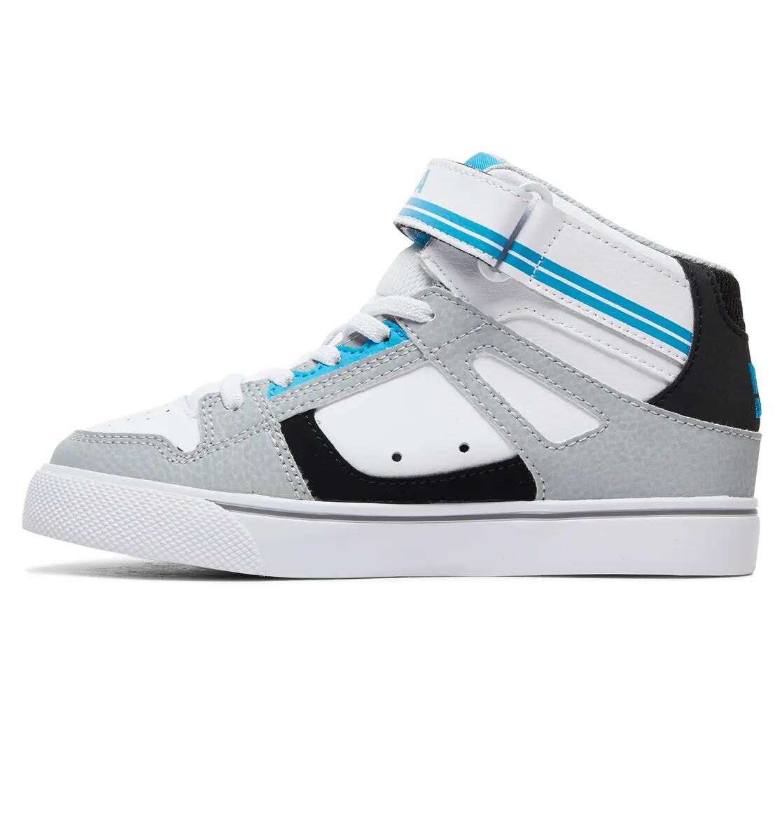 High-Top-Lederschuhe PURE HIGH-TOP EV Grau Junge 3/4
