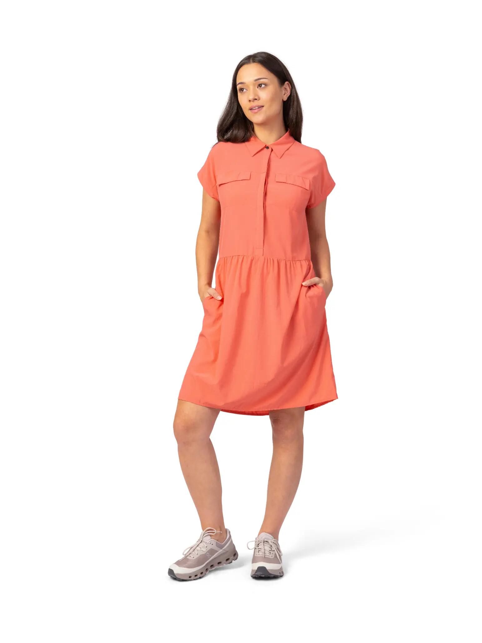 Vestido-camisa elástico para mulher Hannah 2/8