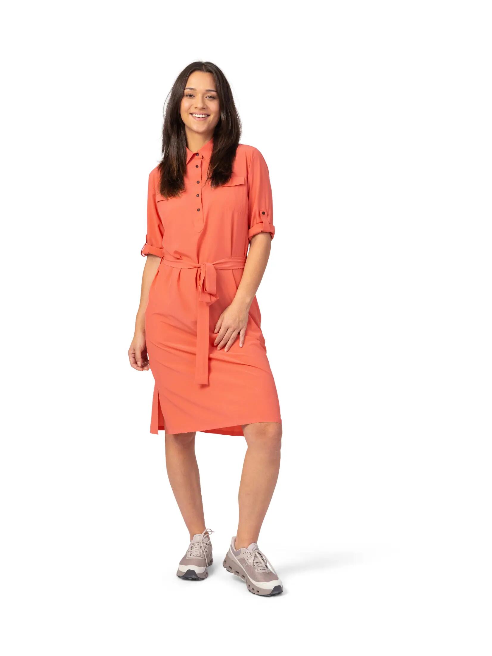 Vestido-camisa elástico para mulher Hannah 2/8