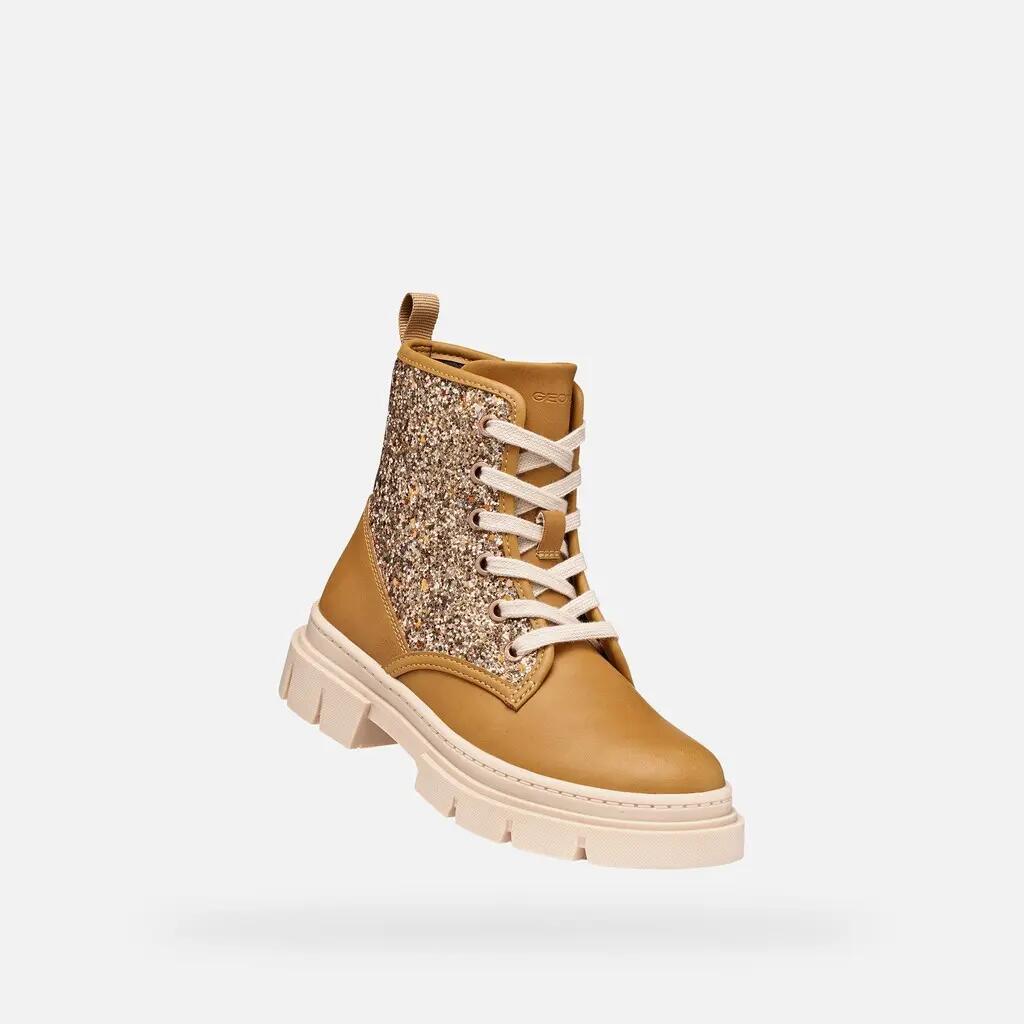 Bottines Fille J KARSYN GIRL Biscuit/Bronze Clair 6/7