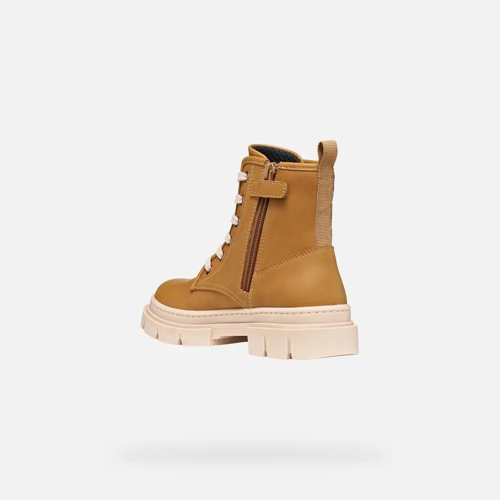 Bottines Fille J KARSYN GIRL Biscuit/Bronze Clair 5/7