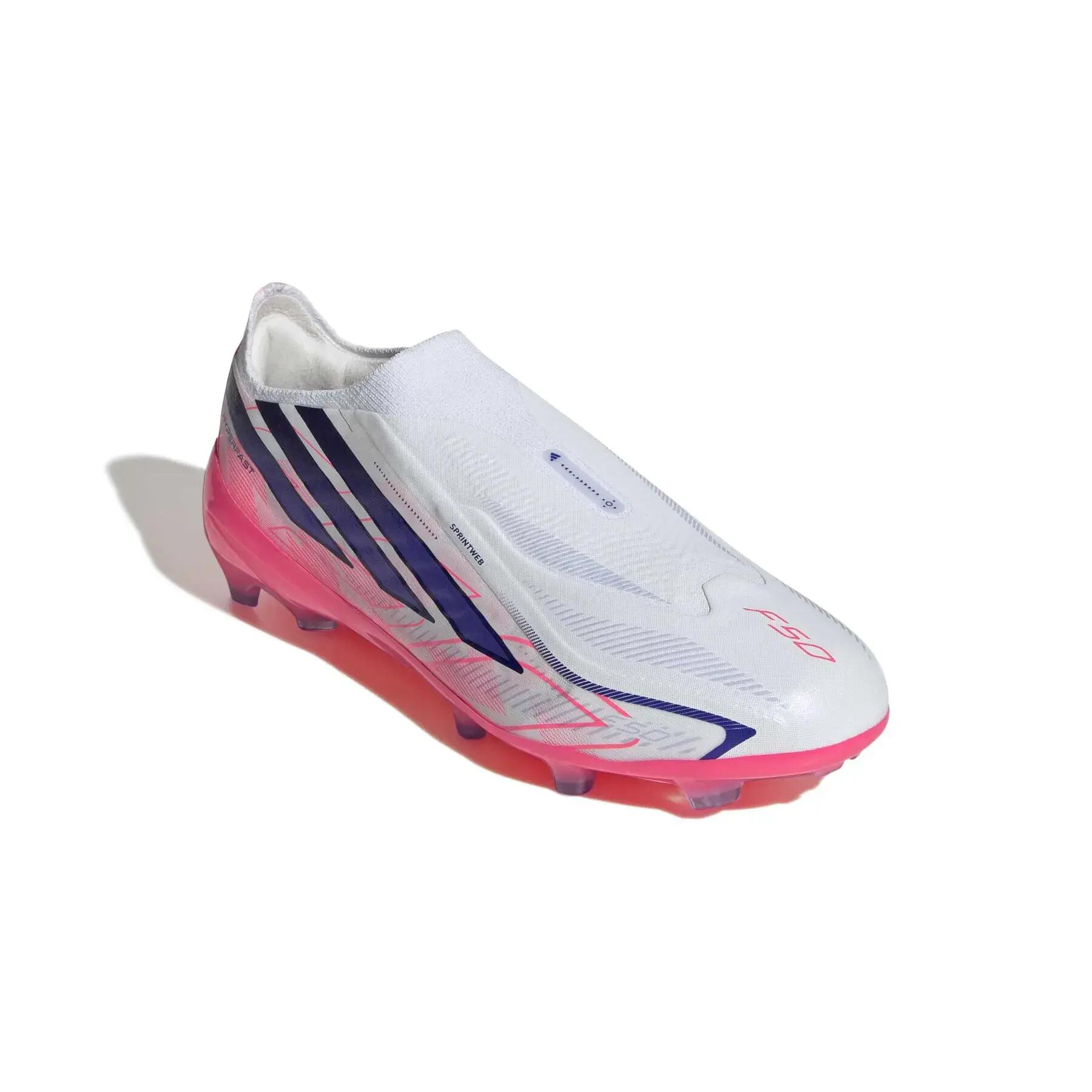 Sapatos de futebol para crianças adidas F50 Hyperfast Elite LL FG 2/7