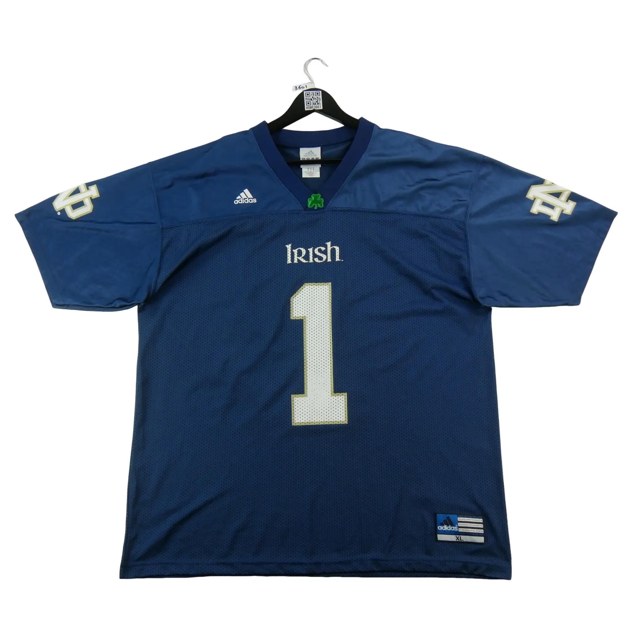 Seconde vie - Maillot Homme NCAA Notre Dame Y2K Bleu - Excellent 2/7