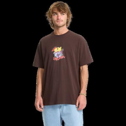 Camiseta - Skate - Hombre - New Born - Manga corta impresa - Marrón
