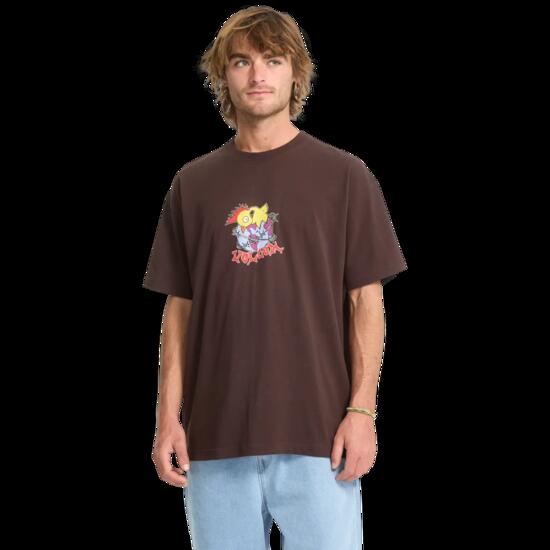 Camiseta - Skate - Hombre - New Born - Manga corta impresa - Marrón