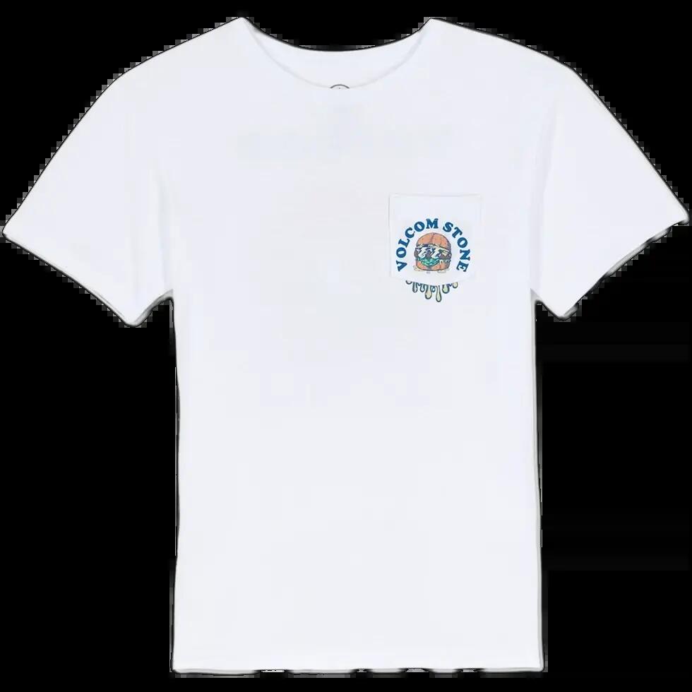 T-shirt - Skate - Garçon - Imprimé, classique Burgstone Pocket - Blanc 1/1