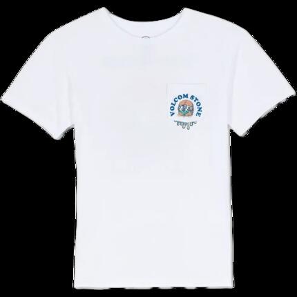T-shirt - Skate - Garçon - Imprimé, classique Burgstone Pocket - Blanc