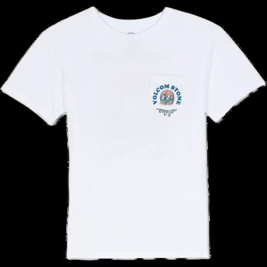 T-shirt - Skate - Garçon - Imprimé, classique Burgstone Pocket - Blanc