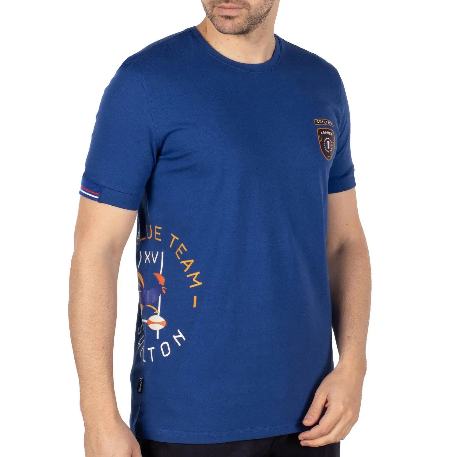 T-shirt rugby blue side S / Blue 1/5